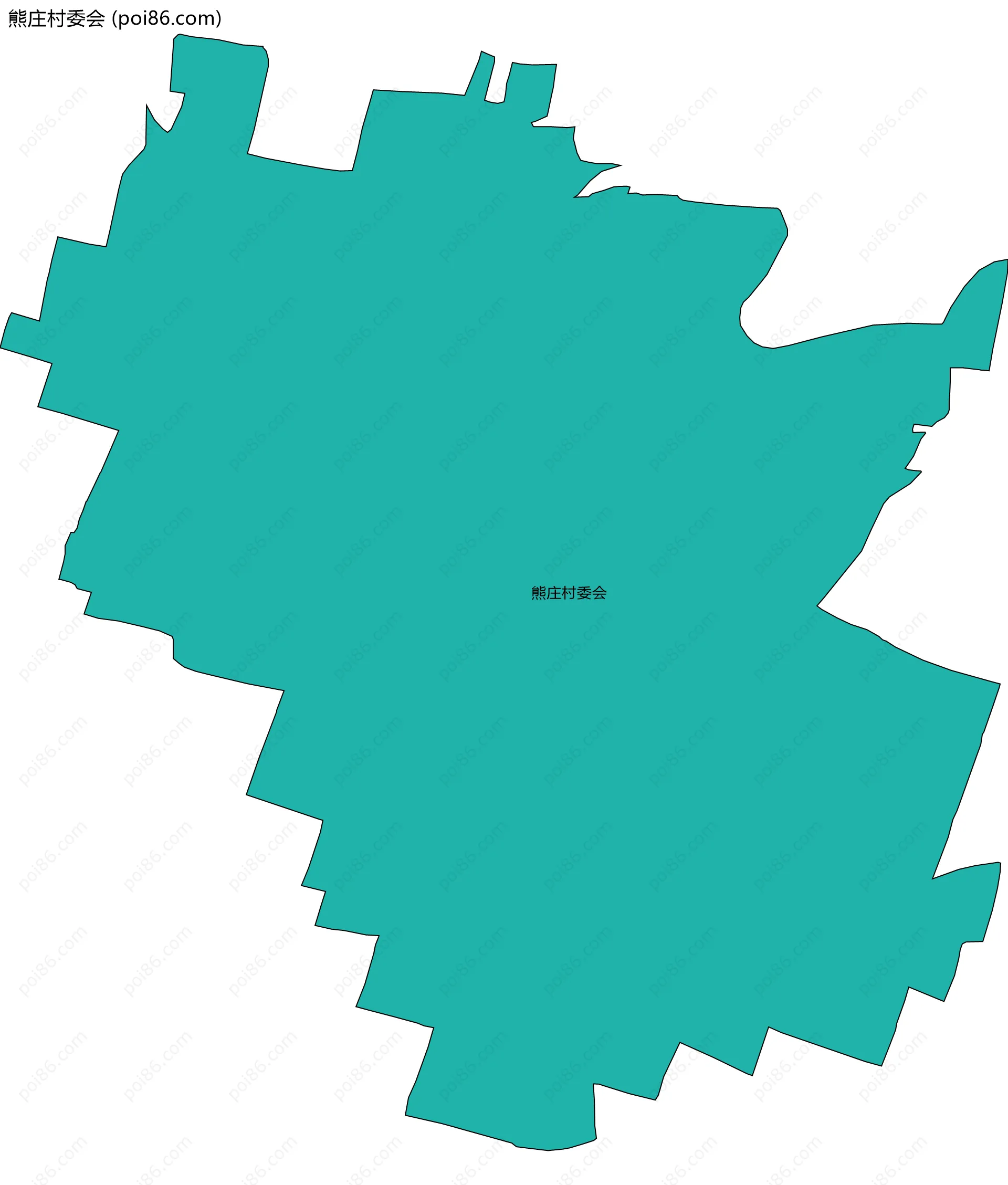 熊庄村委会边界地图