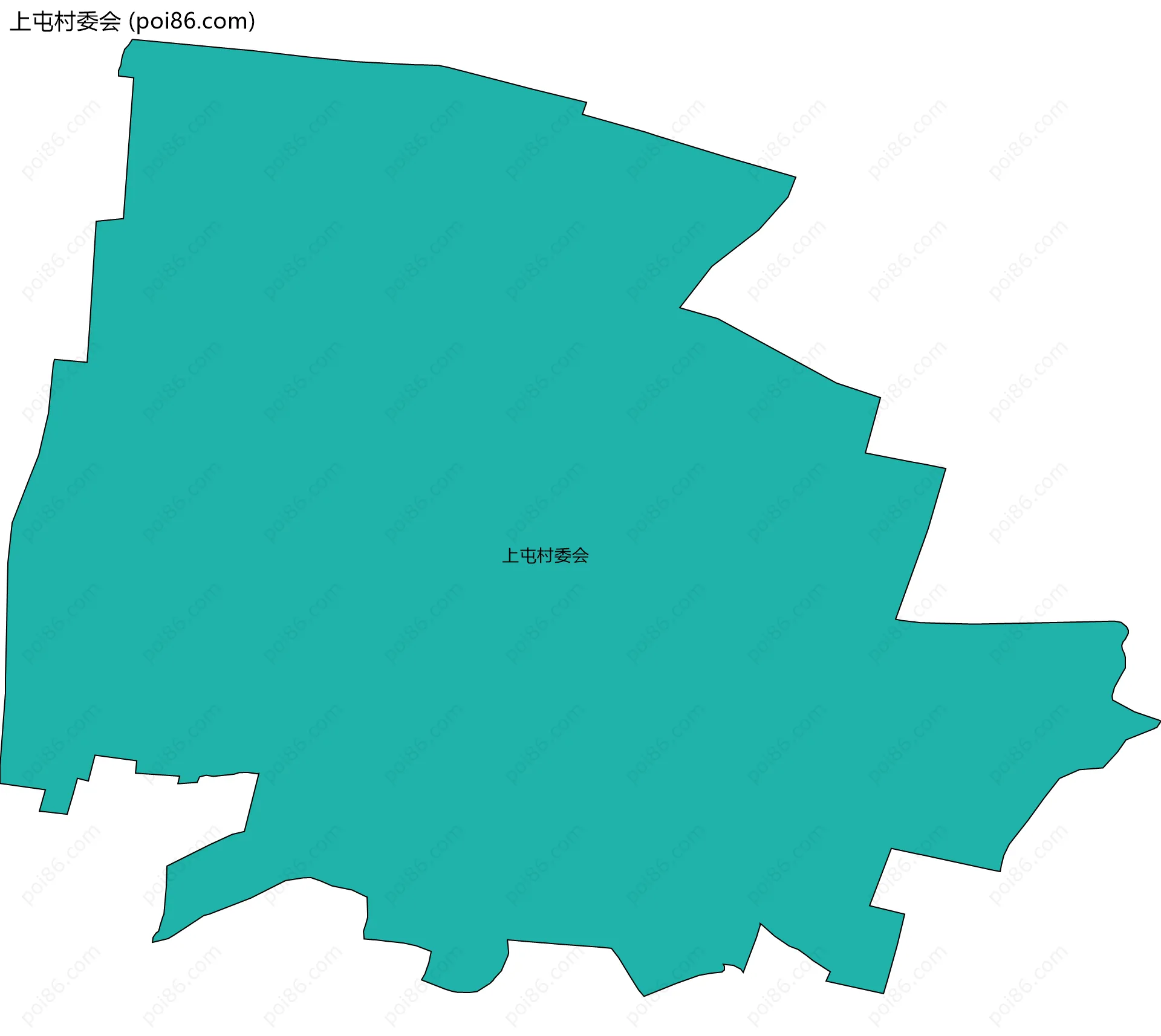 上屯村委会边界地图