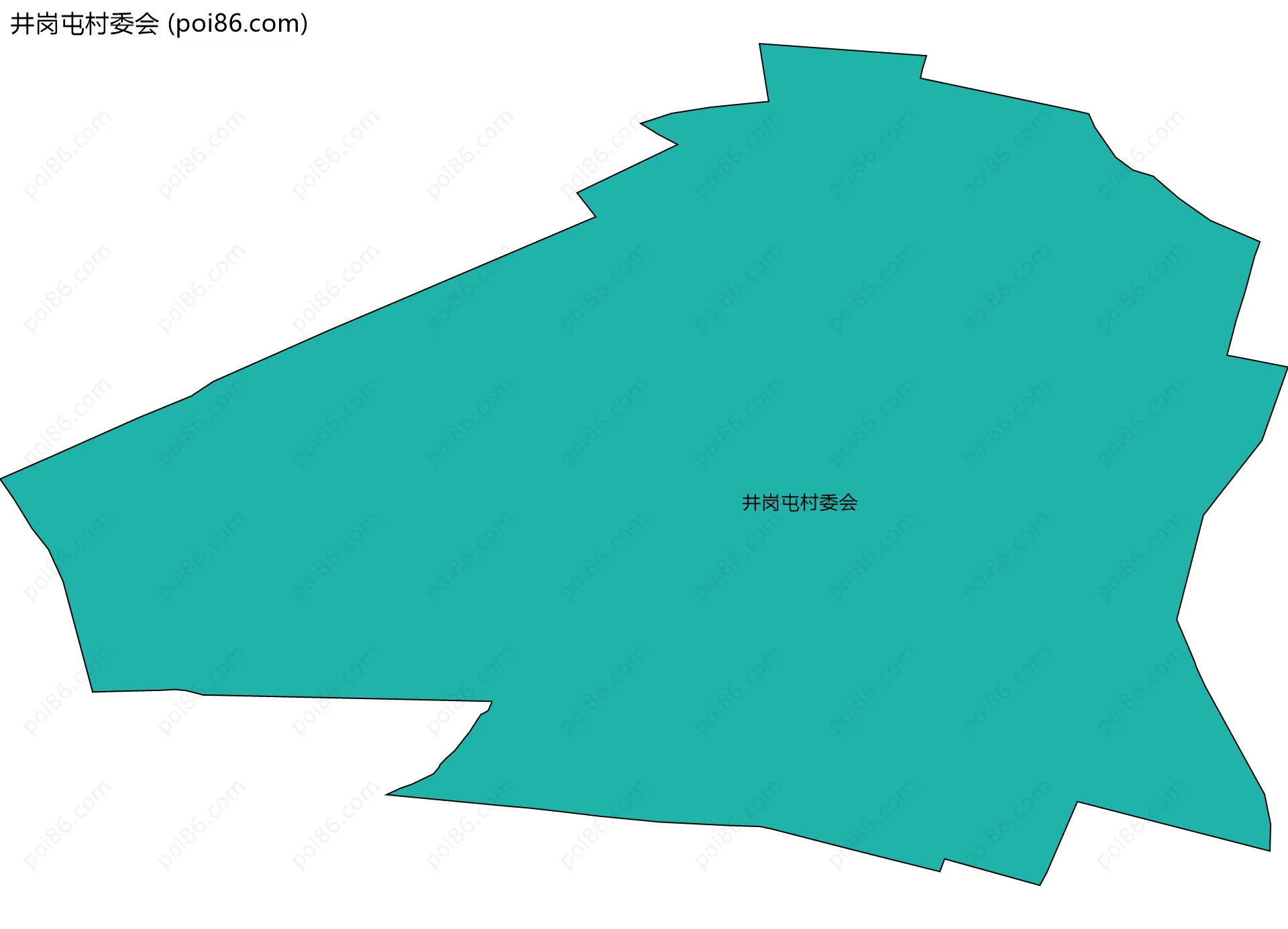 井岗屯村委会边界地图