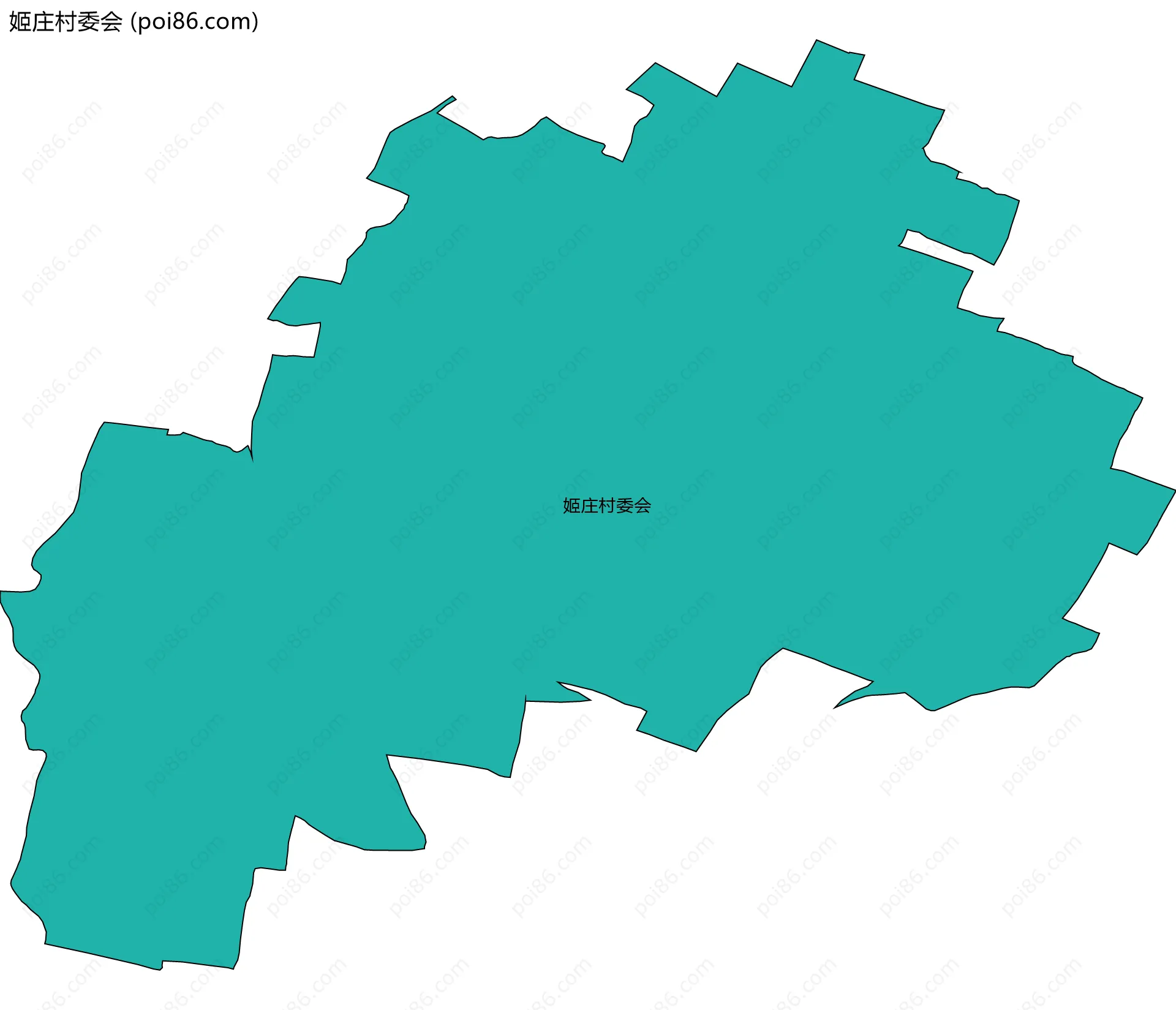姬庄村委会边界地图