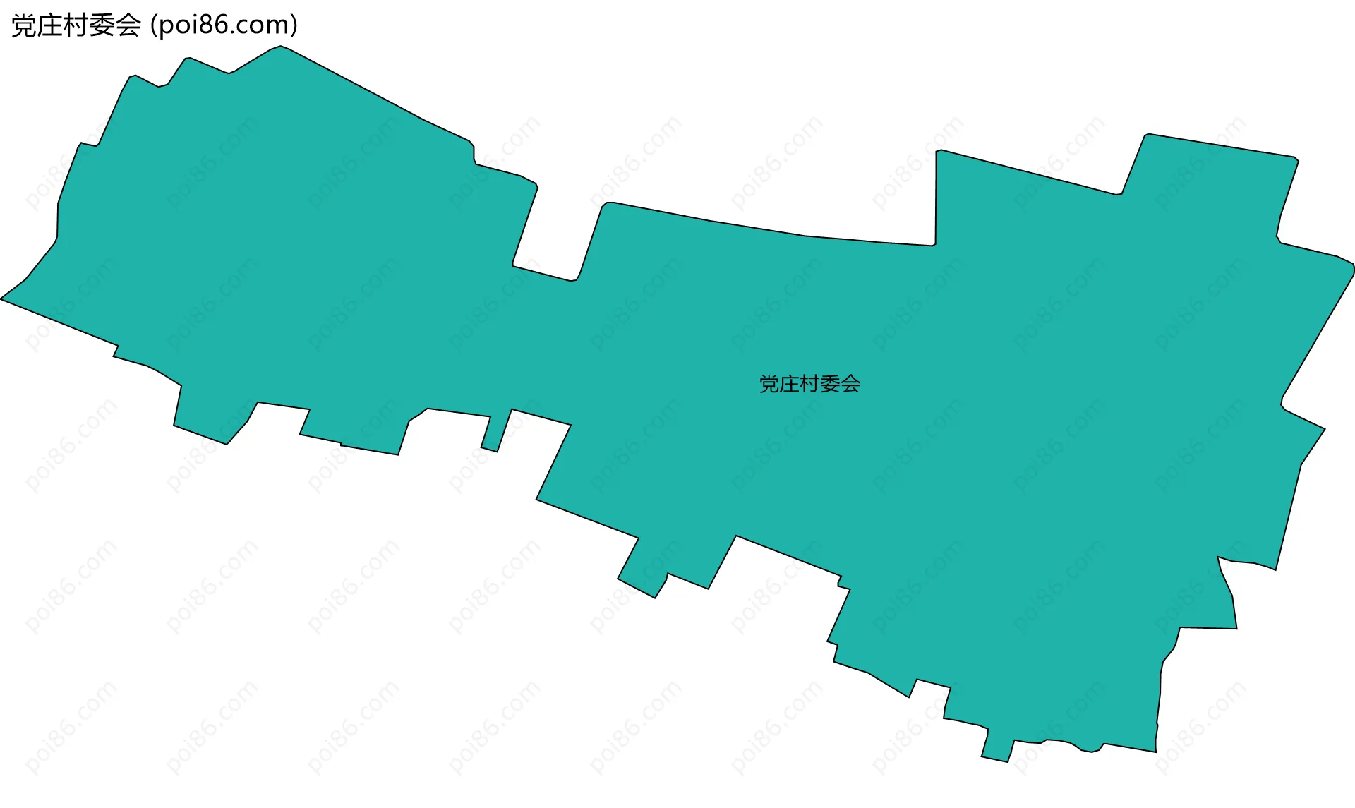 党庄村委会边界地图