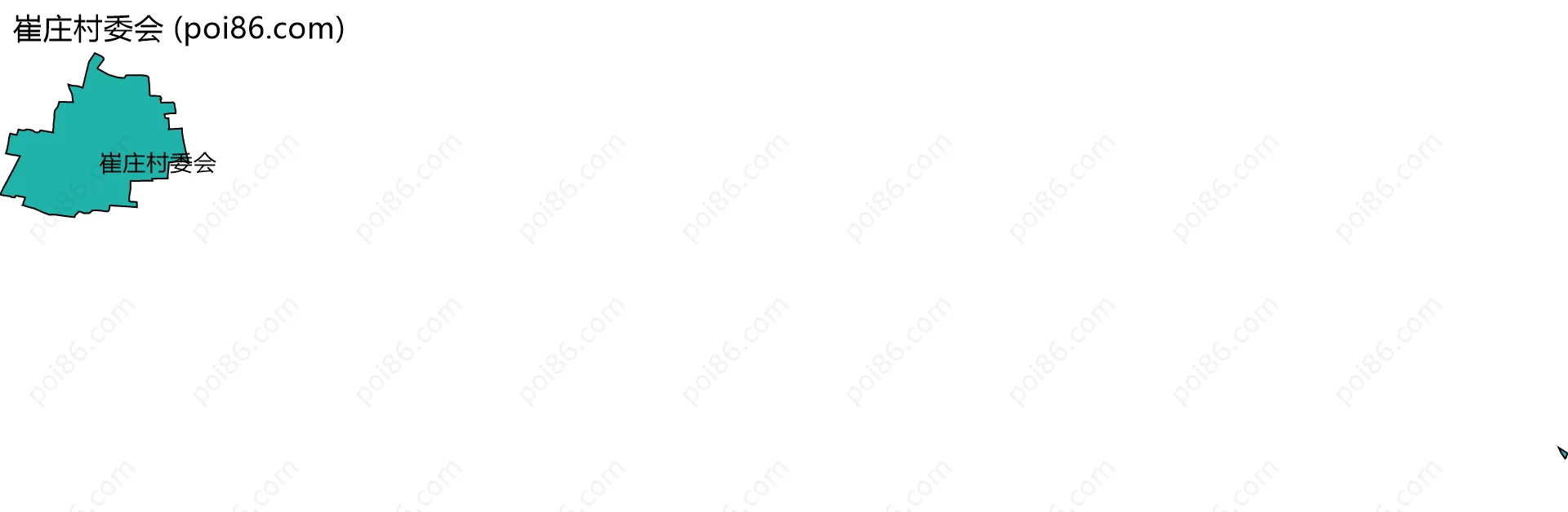 崔庄村委会边界地图