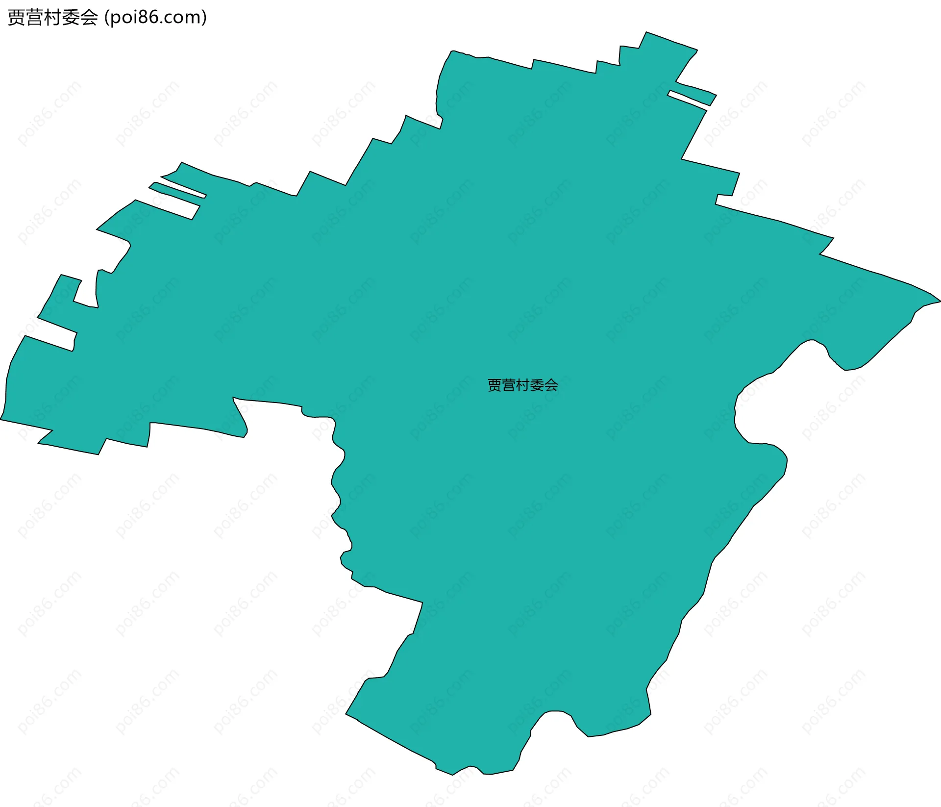 贾营村委会边界地图