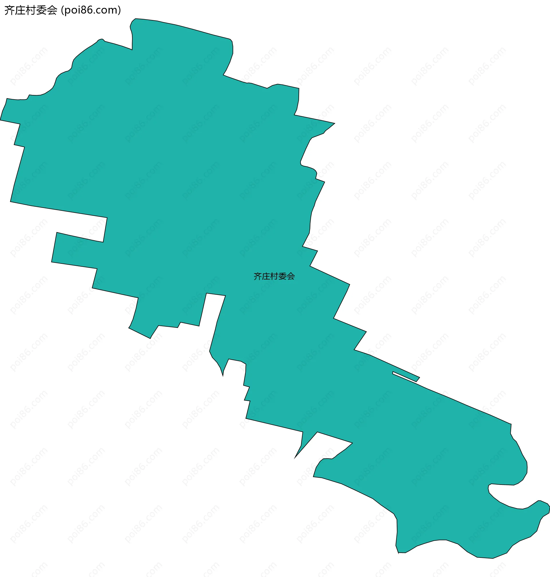 齐庄村委会边界地图