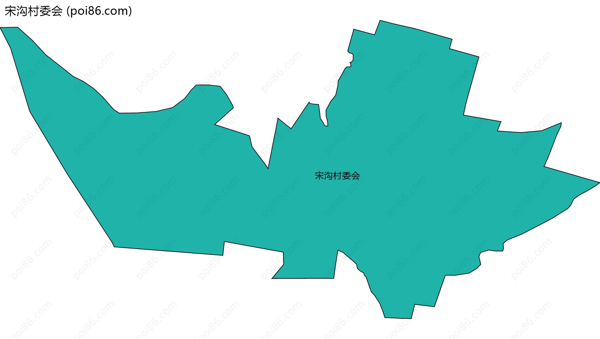 宋沟村委会边界地图