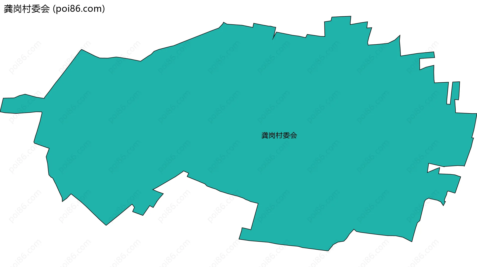 龚岗村委会边界地图