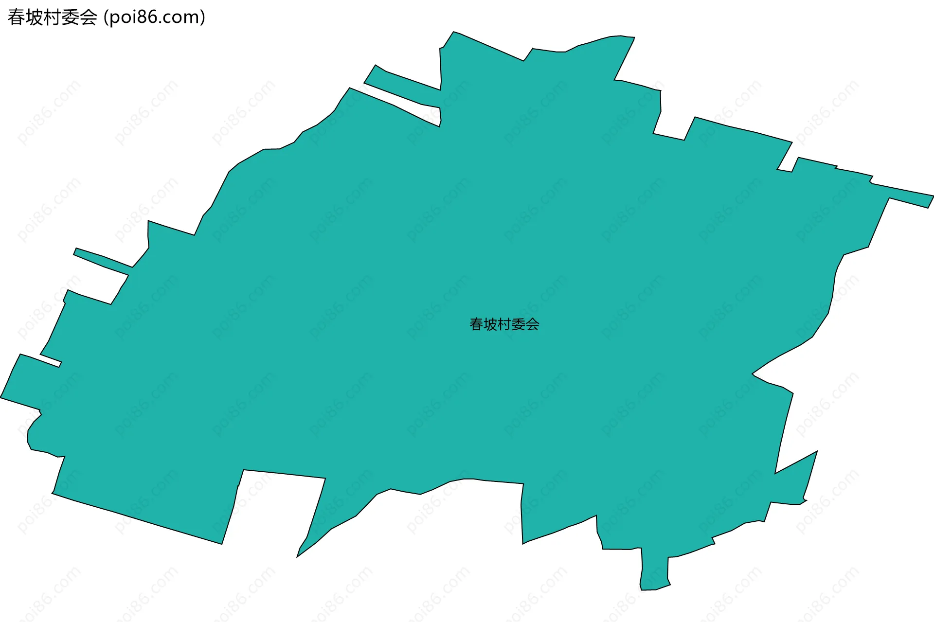 春坡村委会边界地图