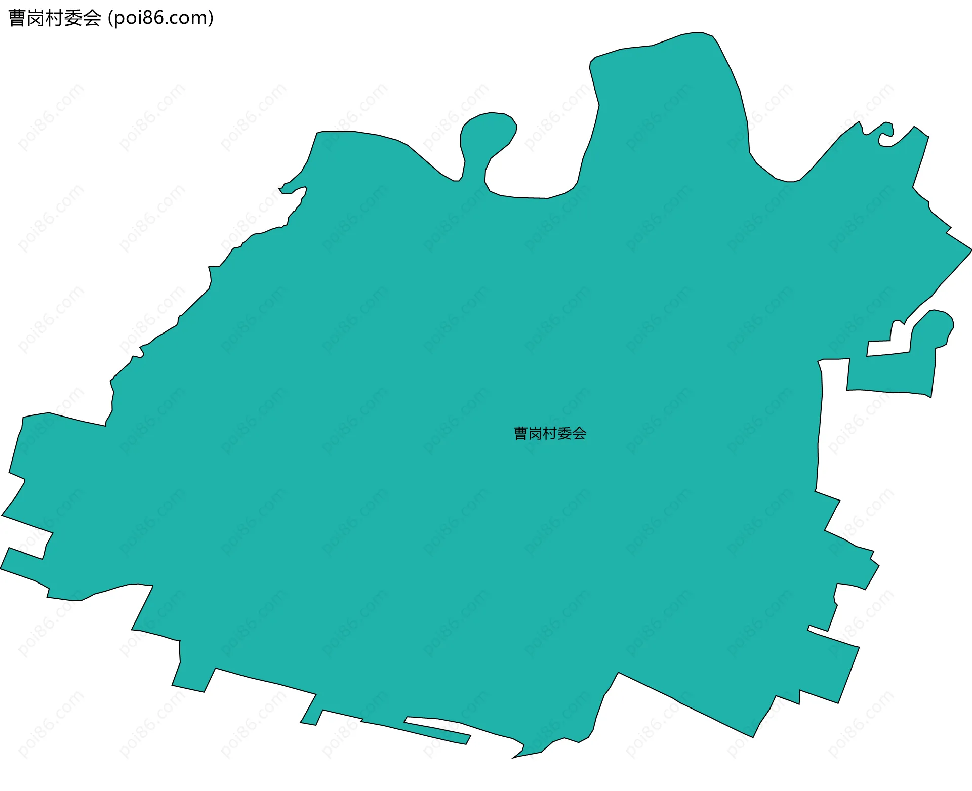 曹岗村委会边界地图