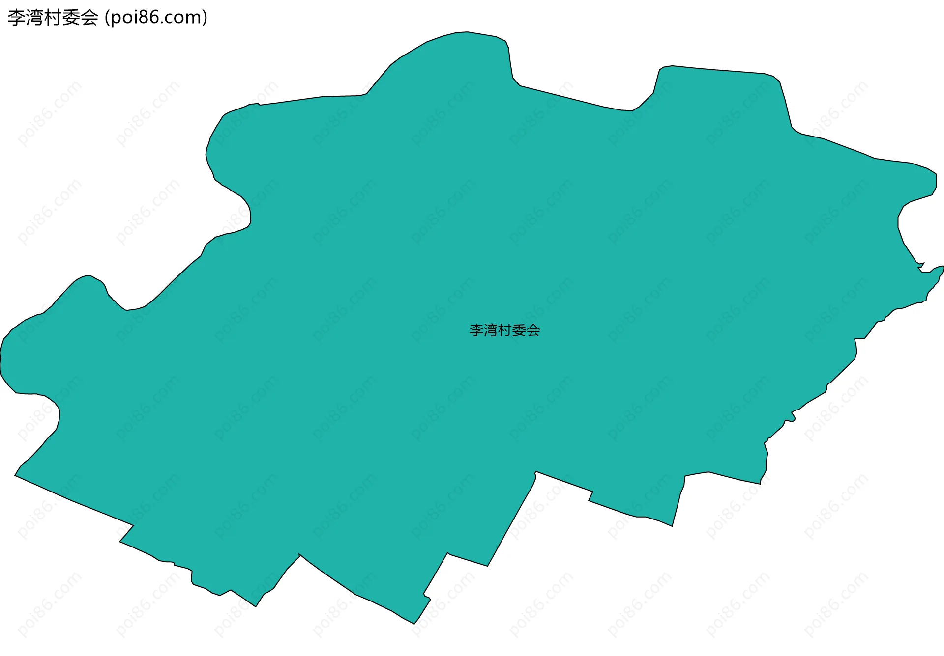 李湾村委会边界地图