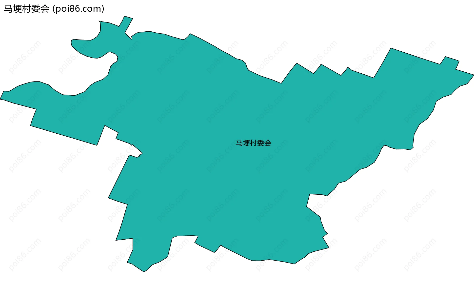 马埂村委会边界地图