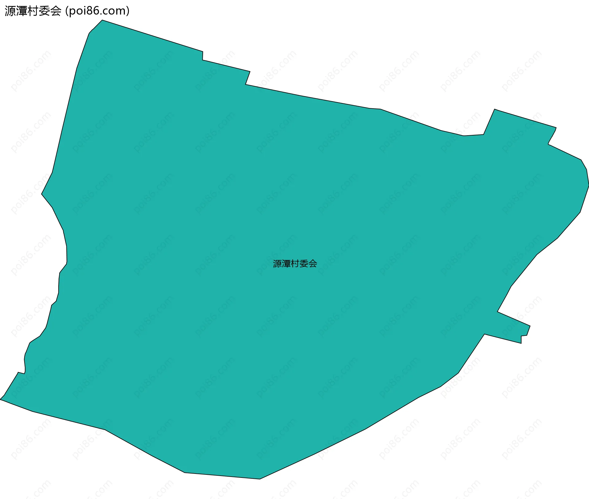 源潭村委会边界地图