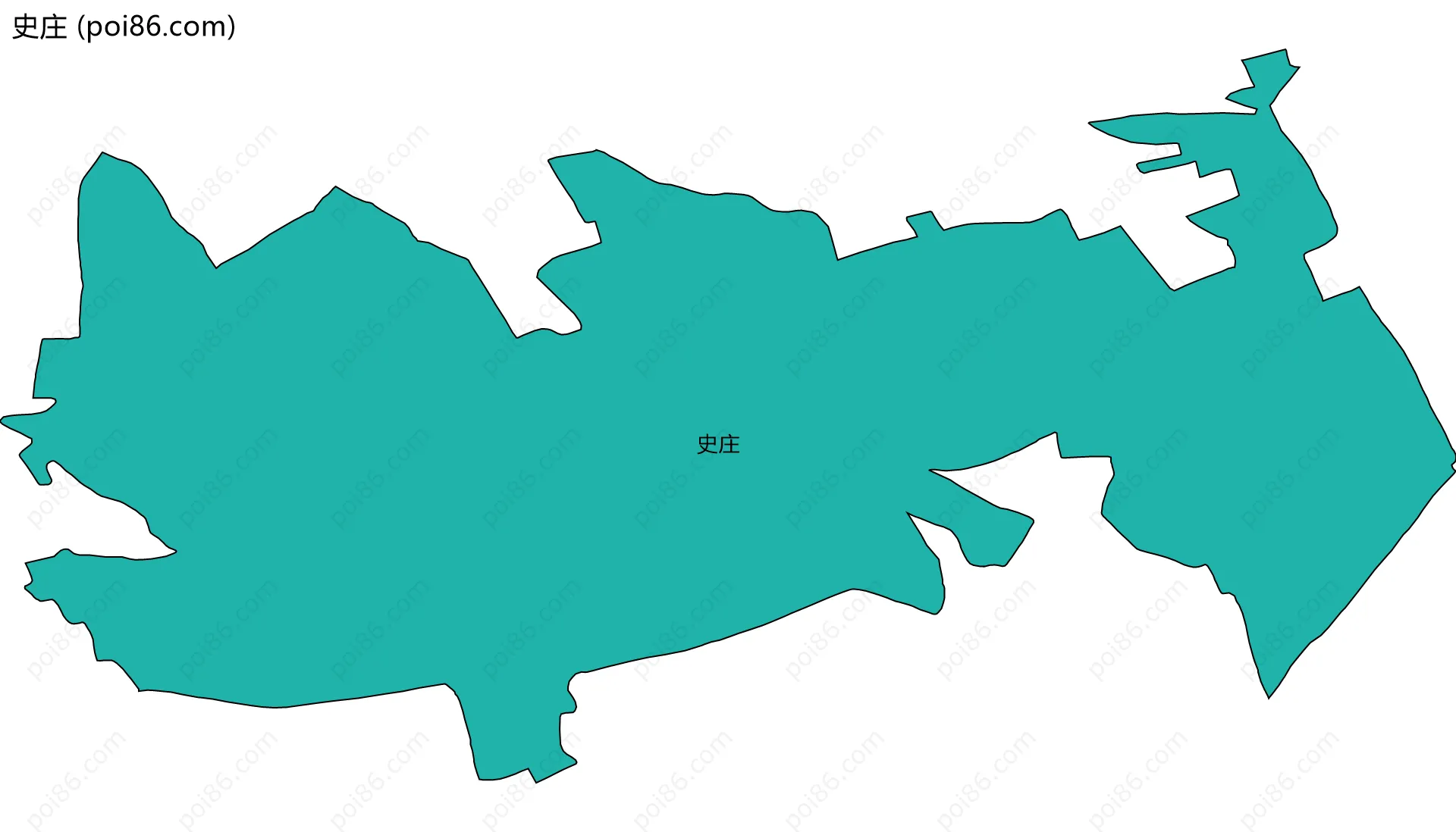 史庄边界地图