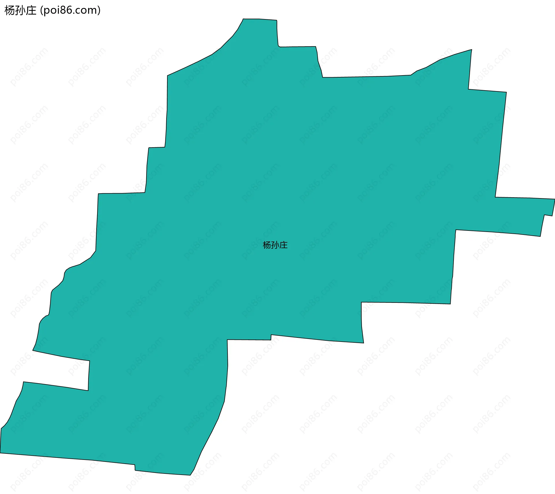 杨孙庄边界地图