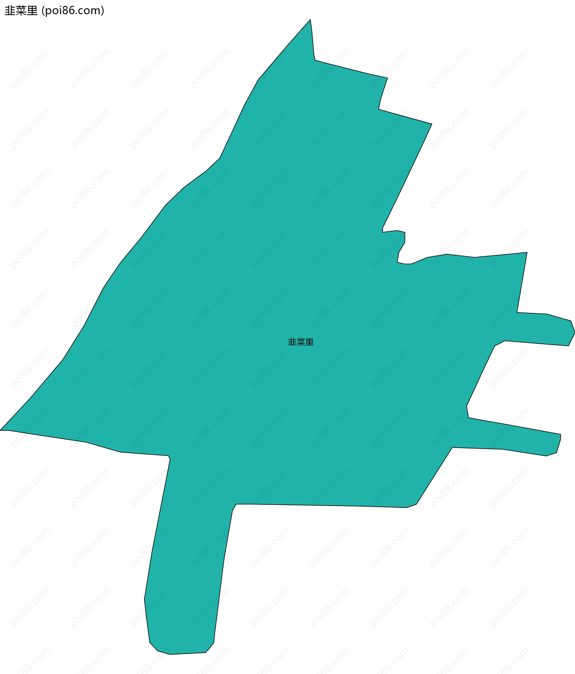 韭菜里边界地图