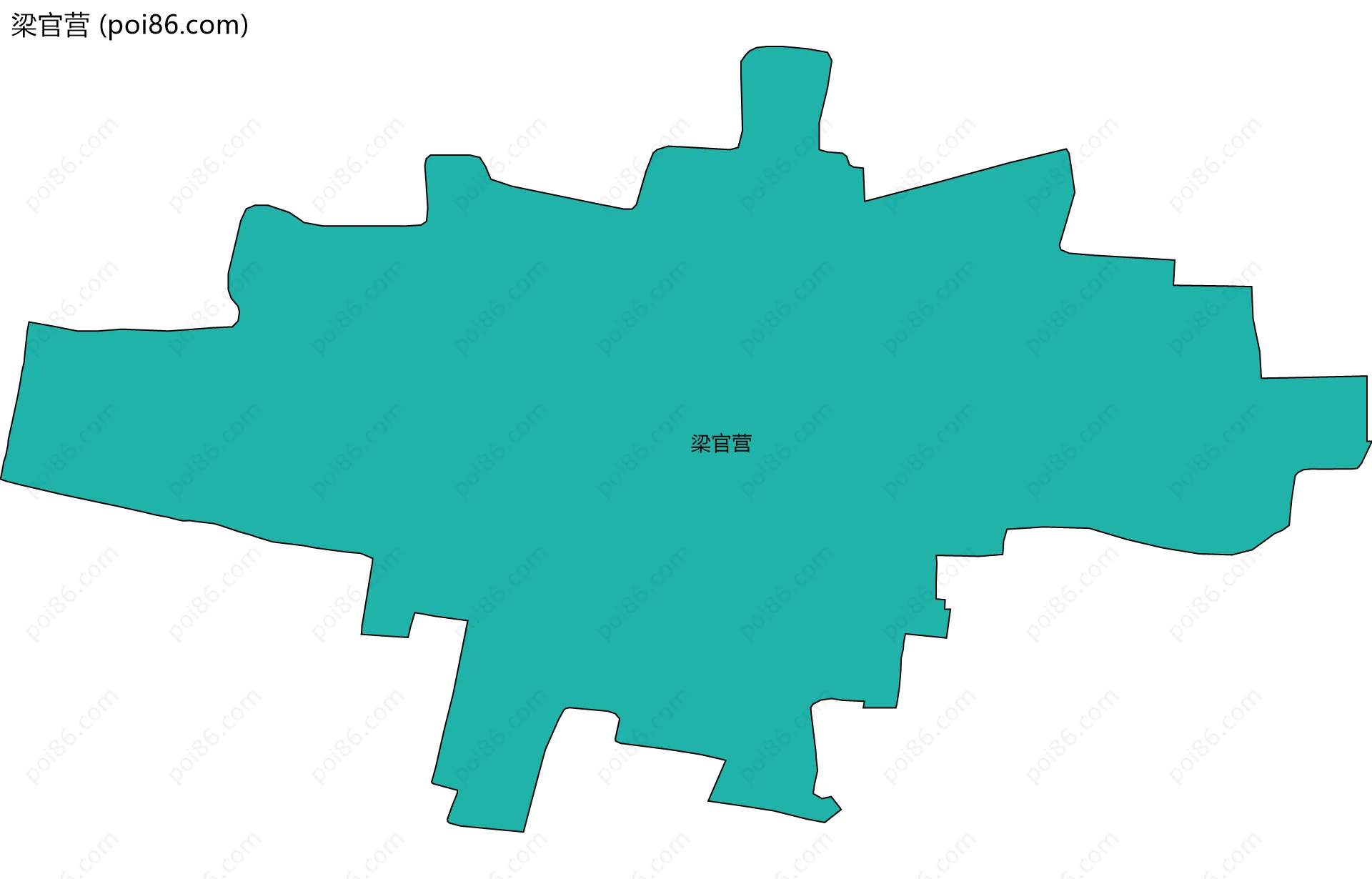 梁官营边界地图