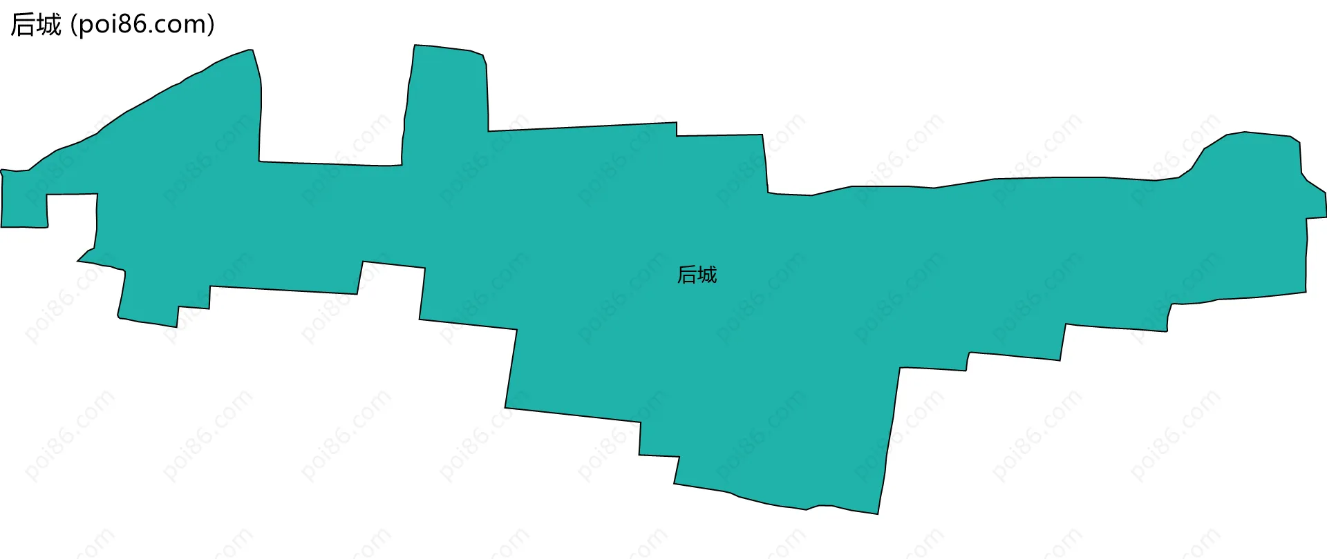 后城边界地图