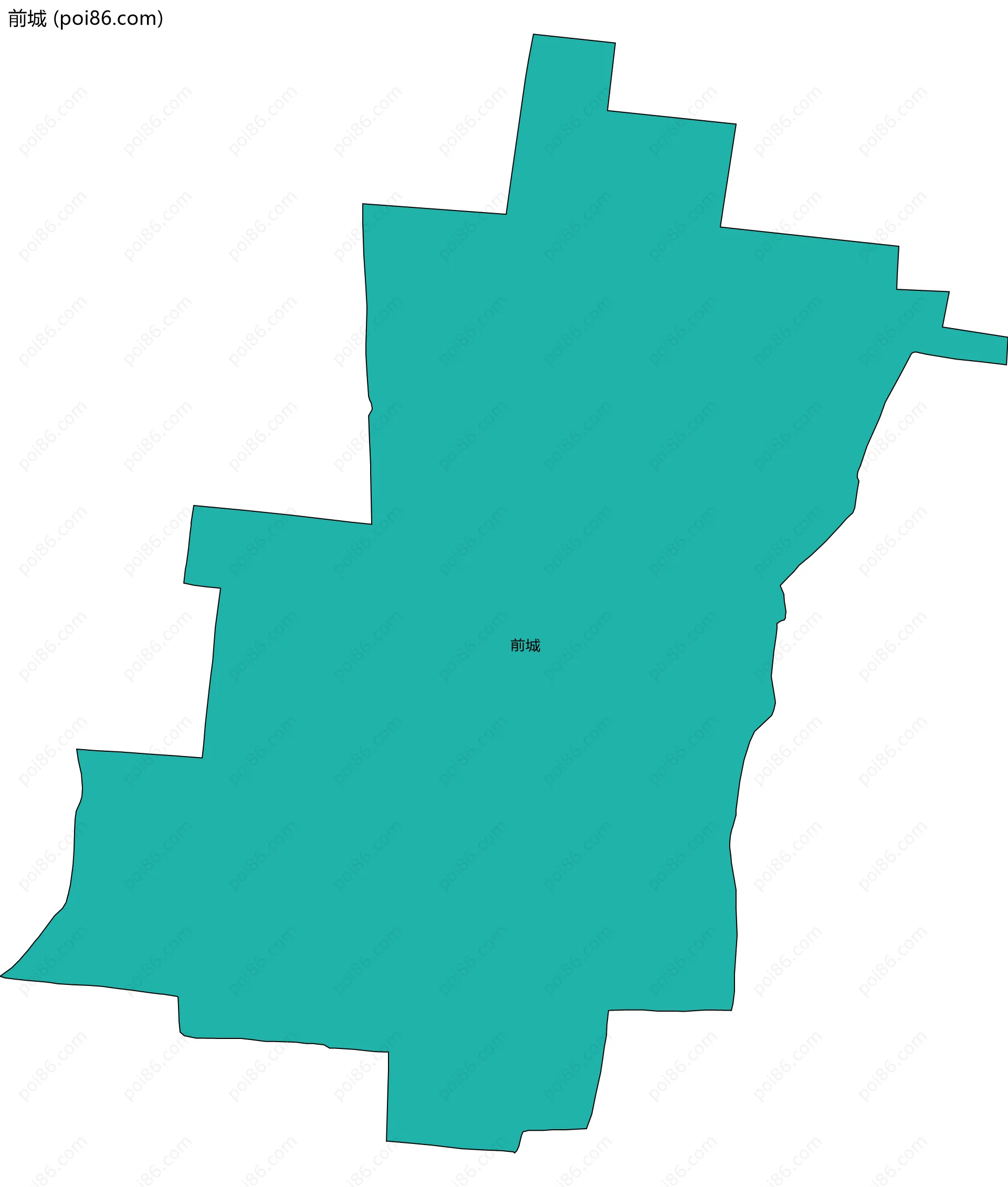 前城边界地图