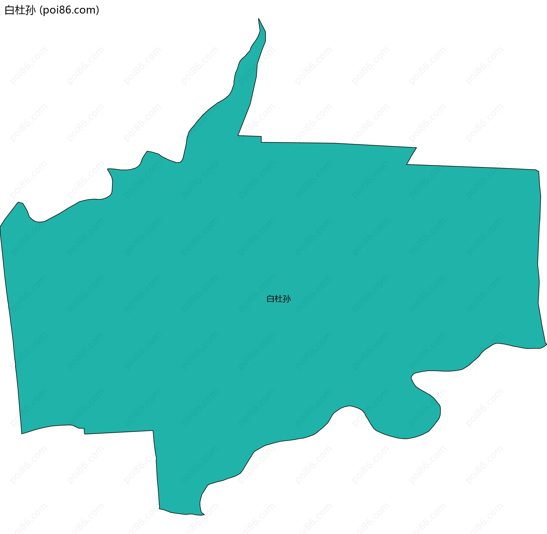 白杜孙边界地图