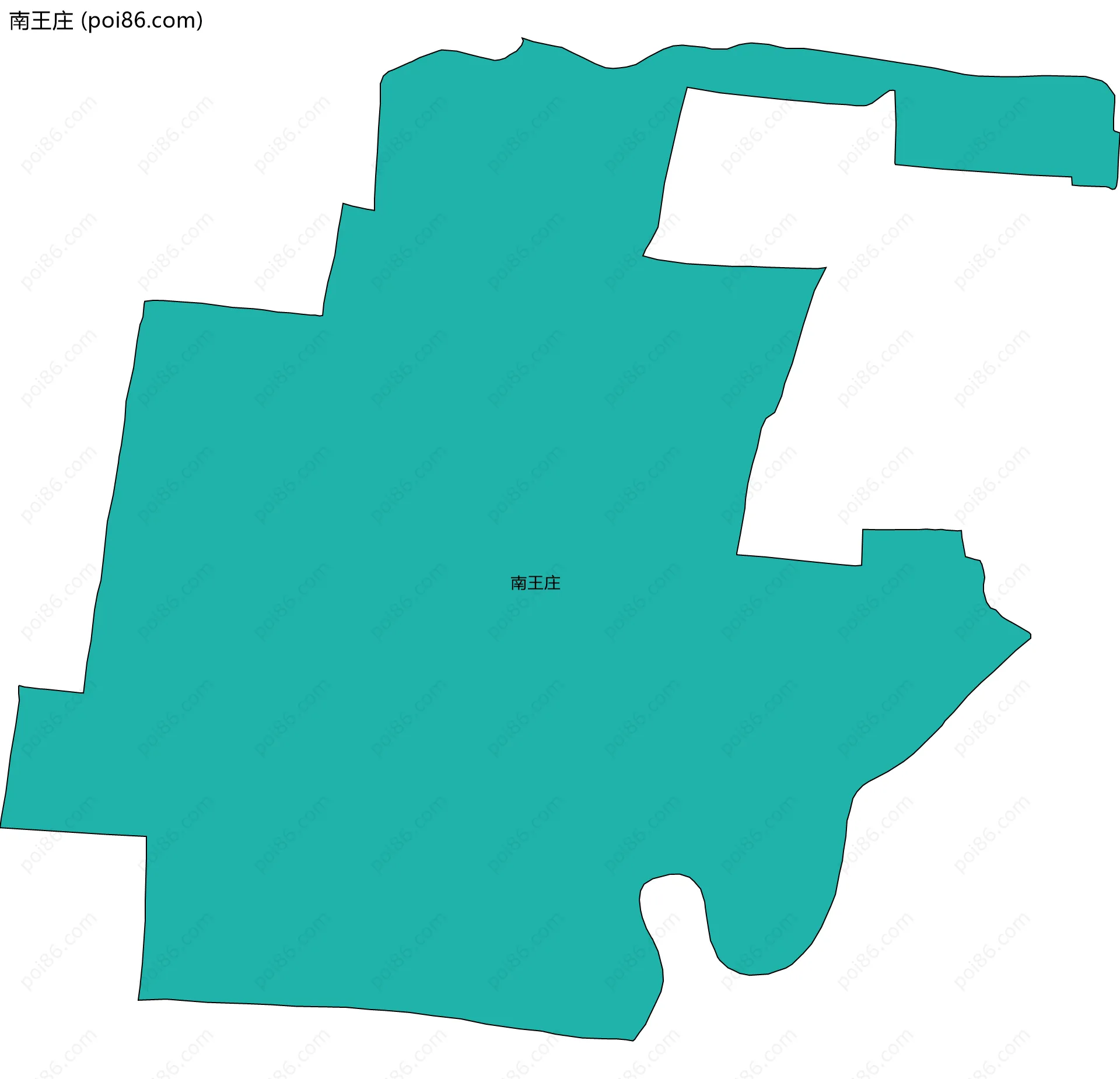南王庄边界地图