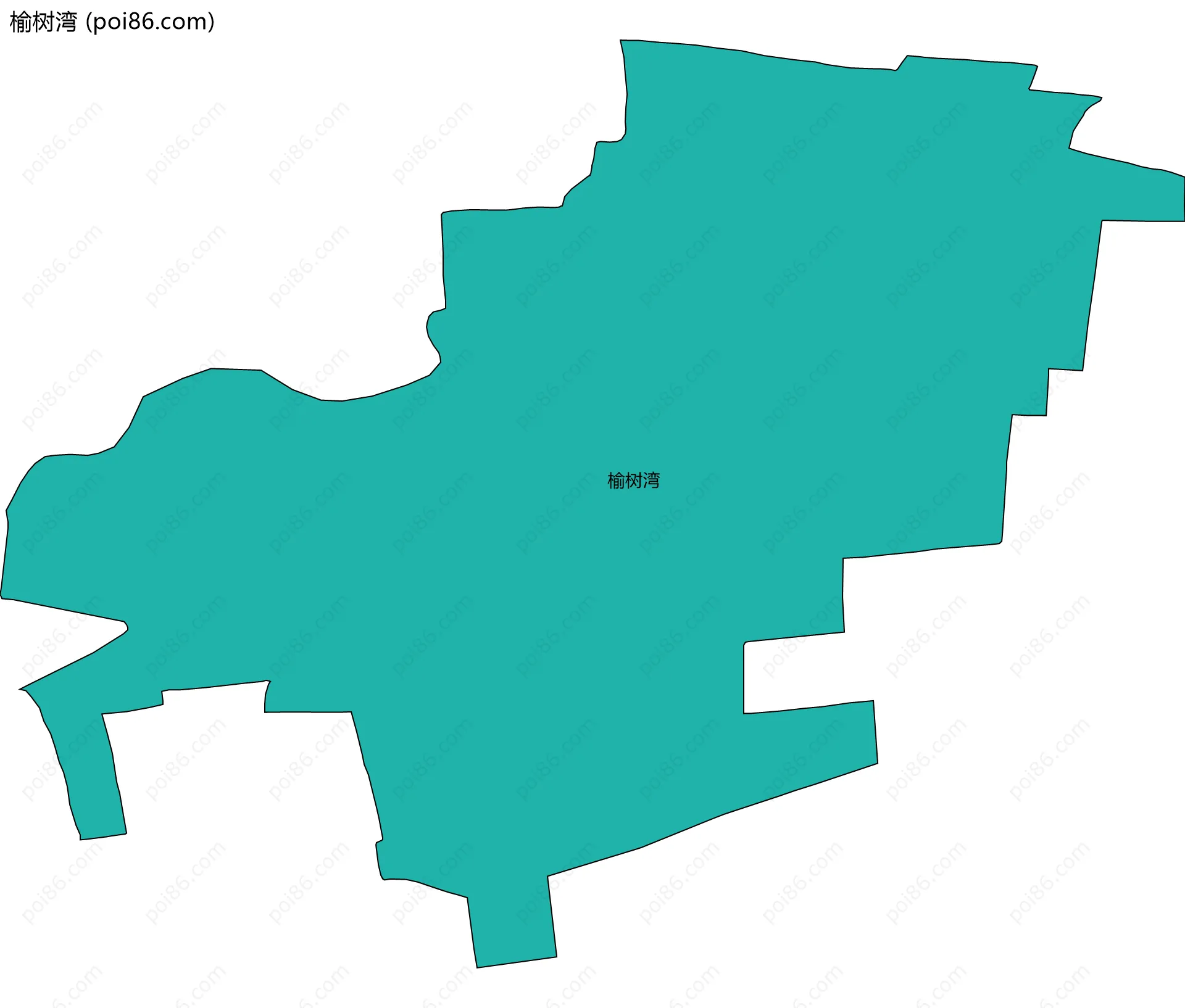 榆树湾边界地图