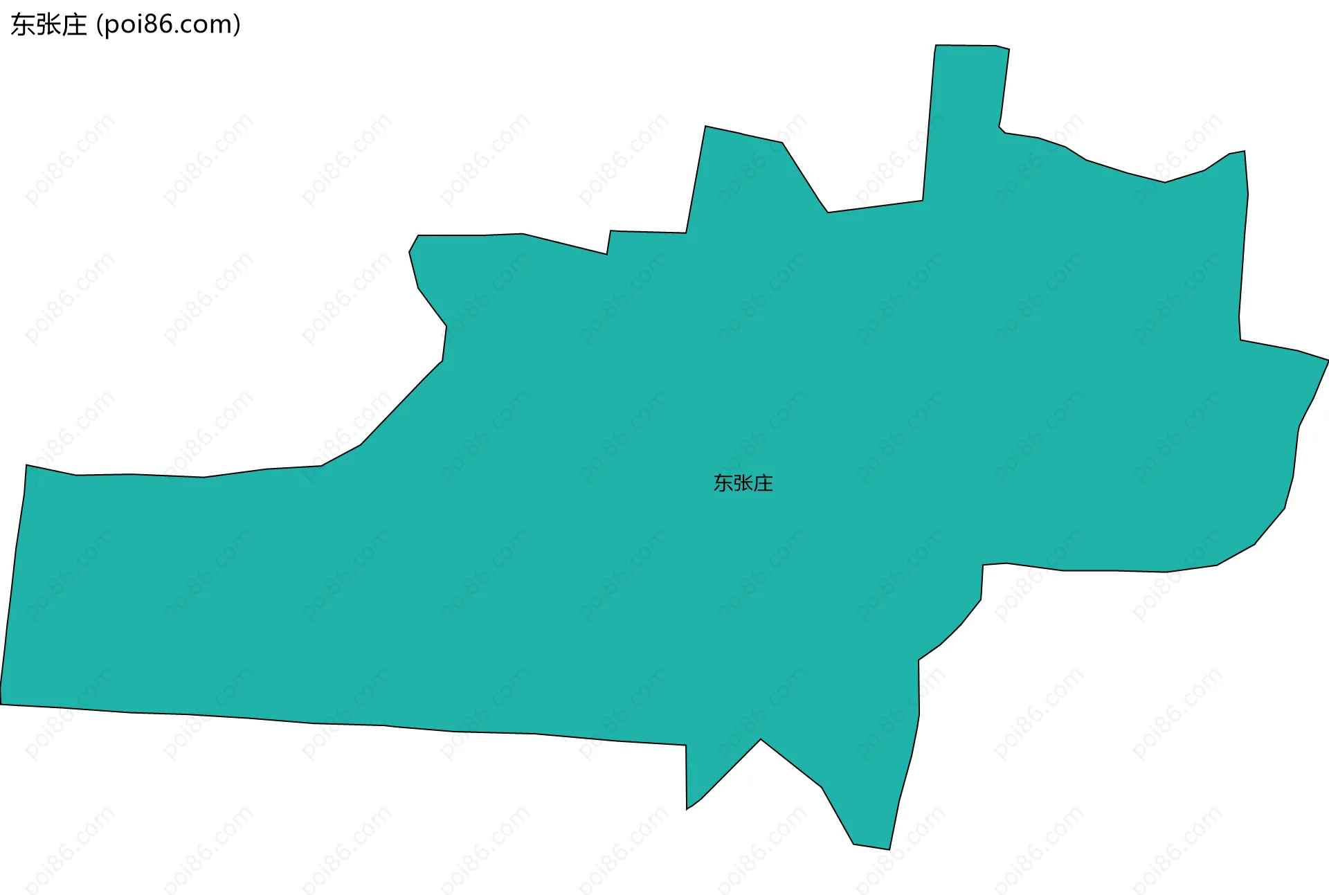 东张庄边界地图
