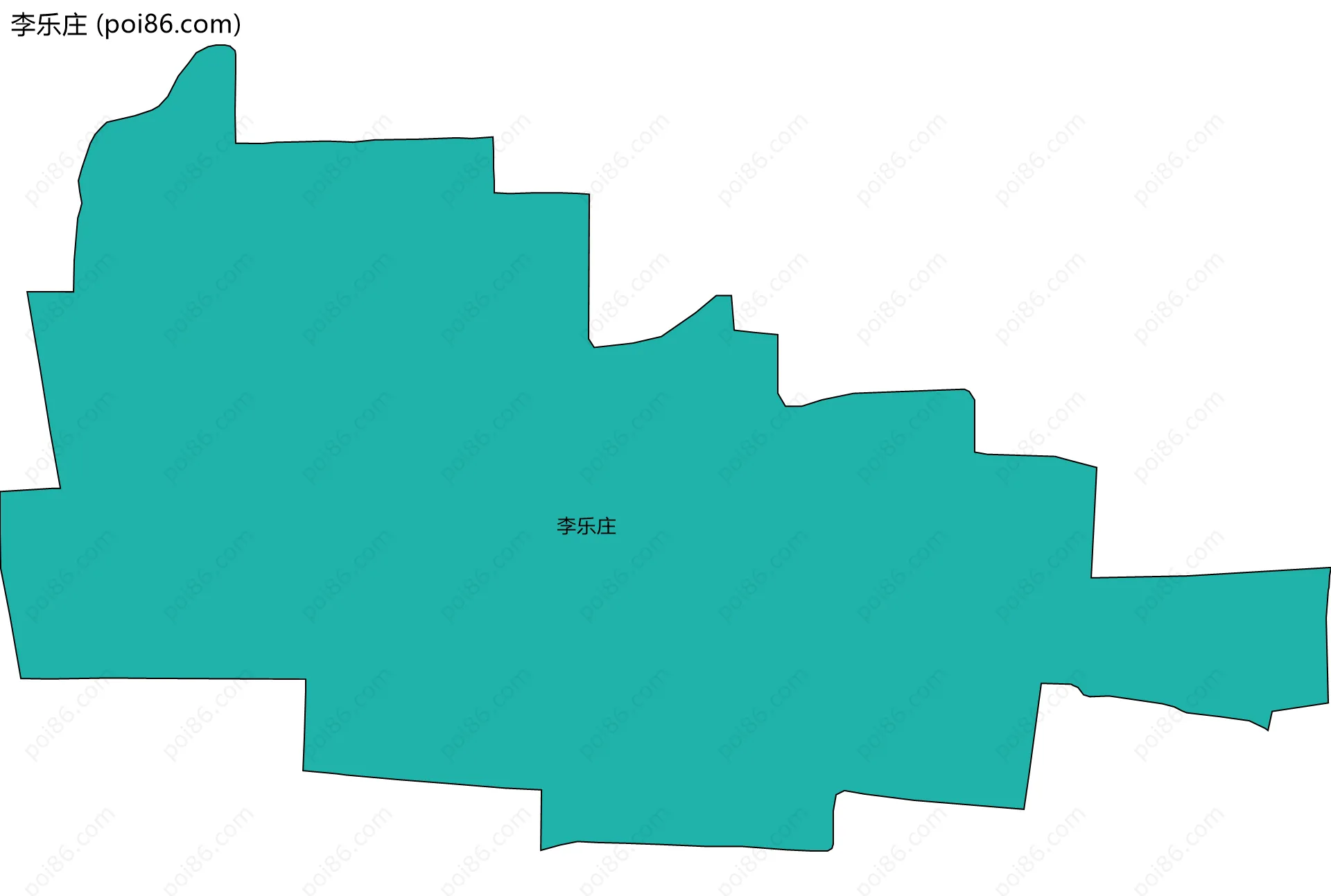 李乐庄边界地图