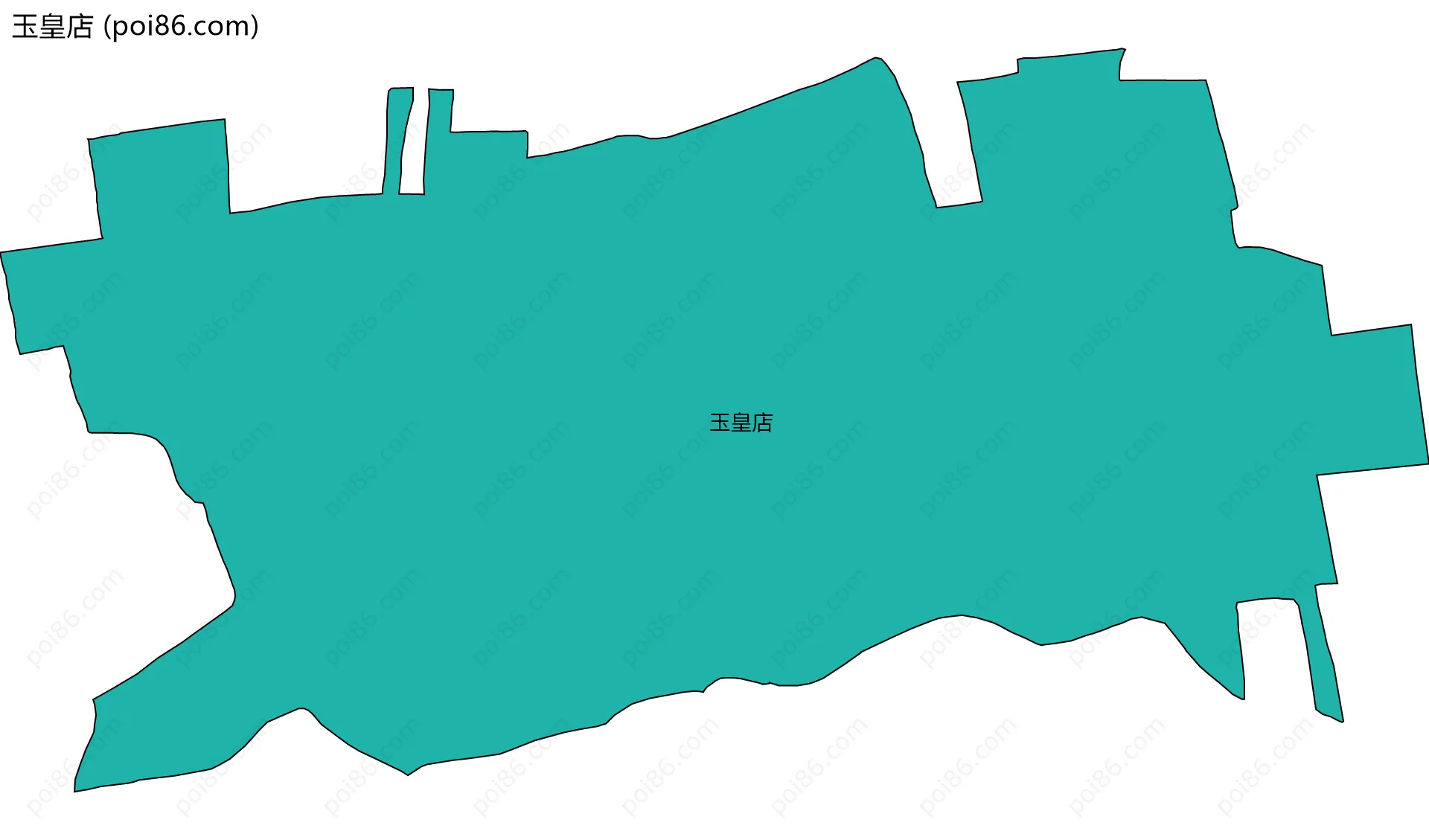 玉皇店边界地图