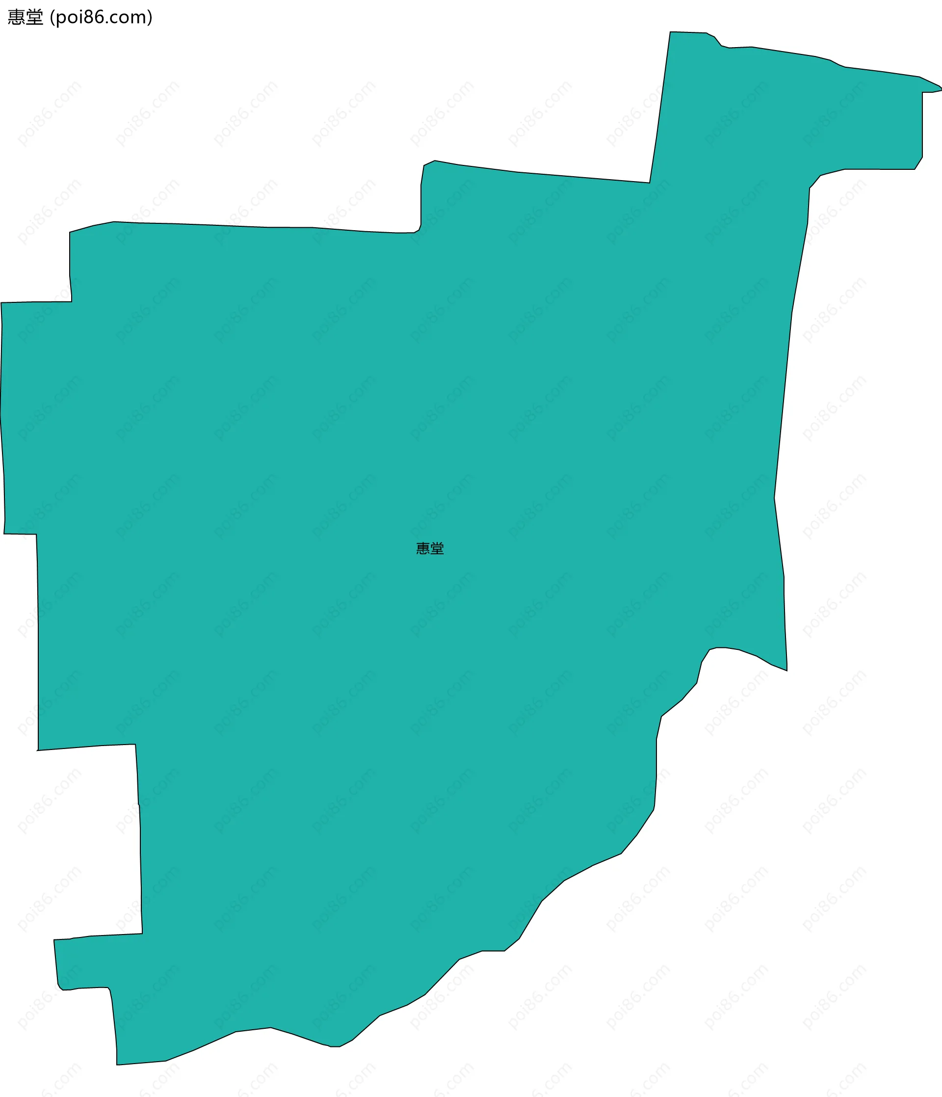 惠堂边界地图