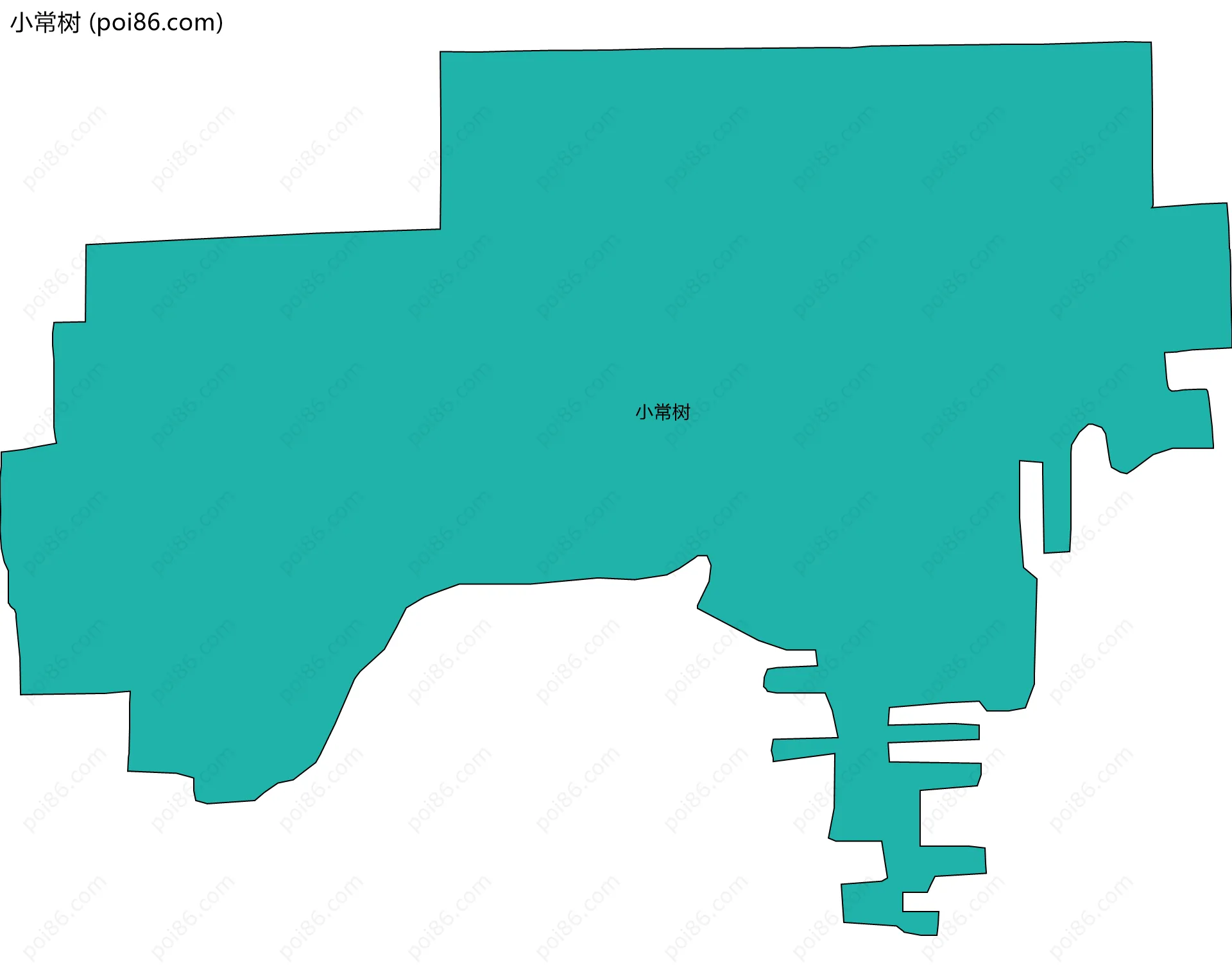 小常树边界地图