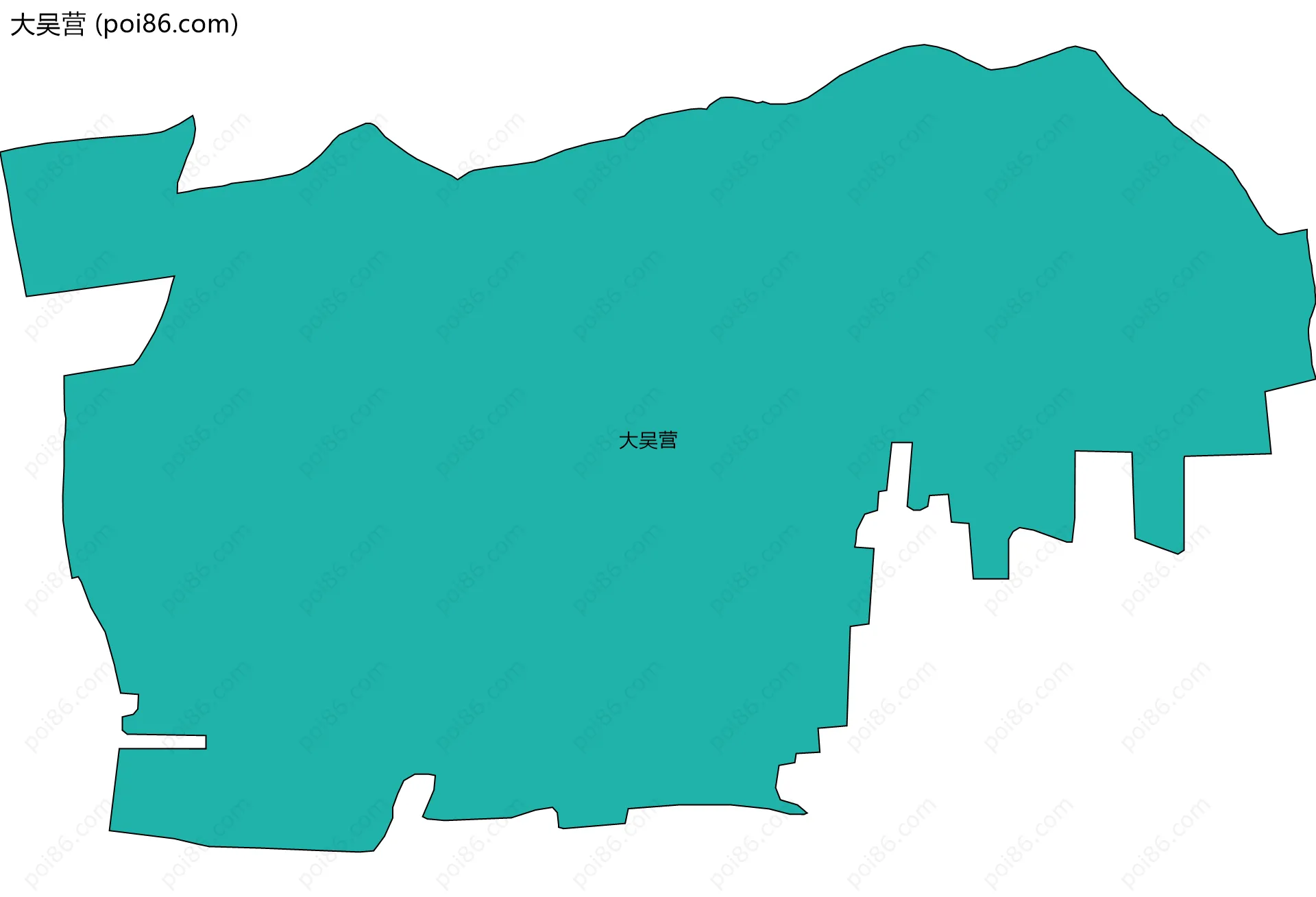 大吴营边界地图