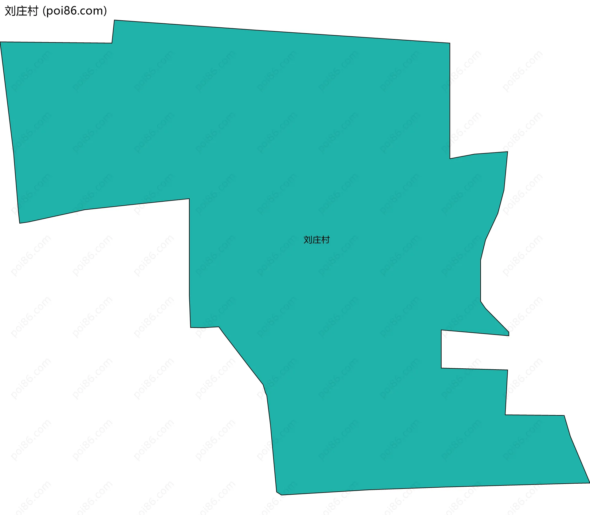 刘庄村边界地图