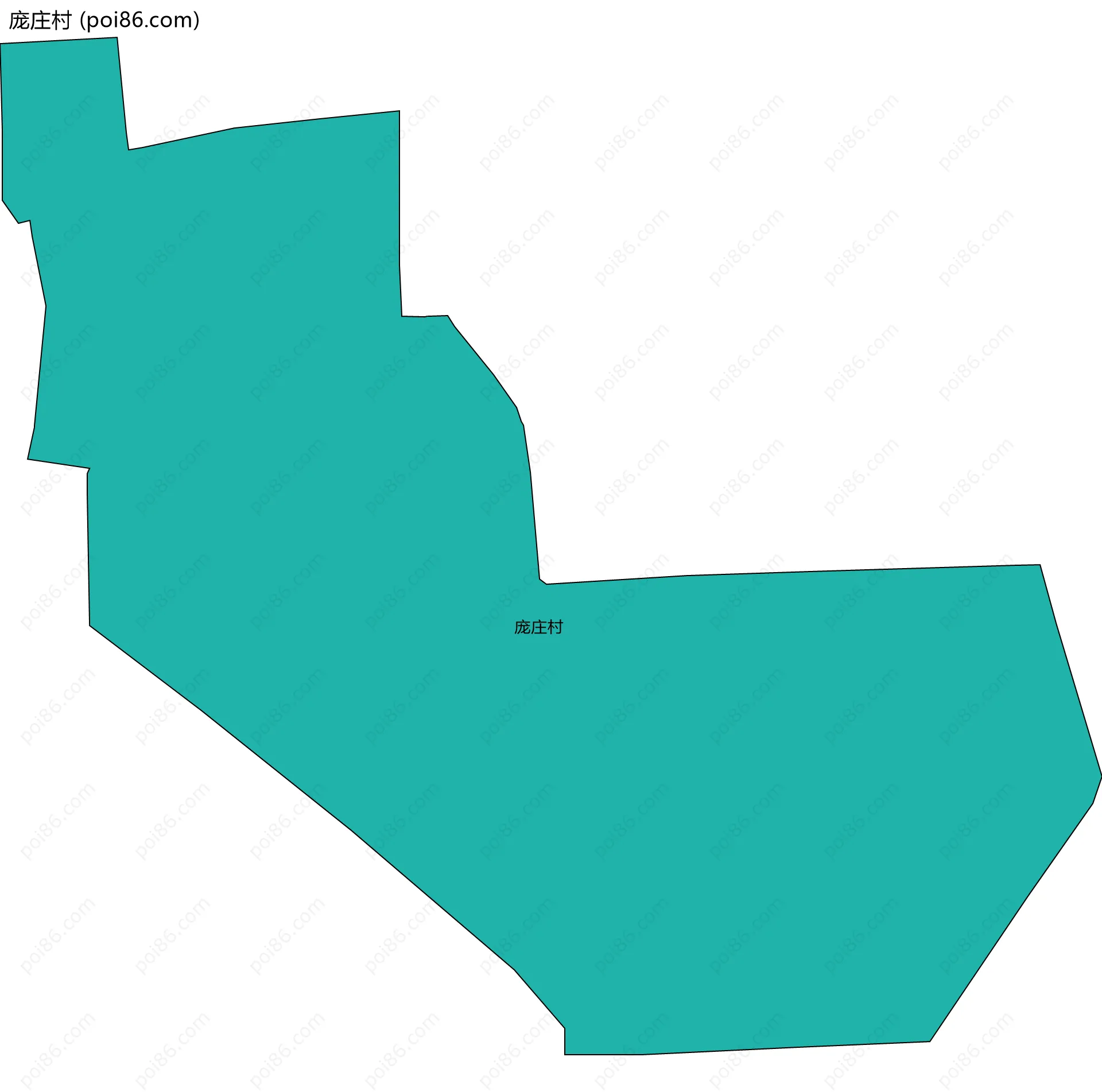 庞庄村边界地图