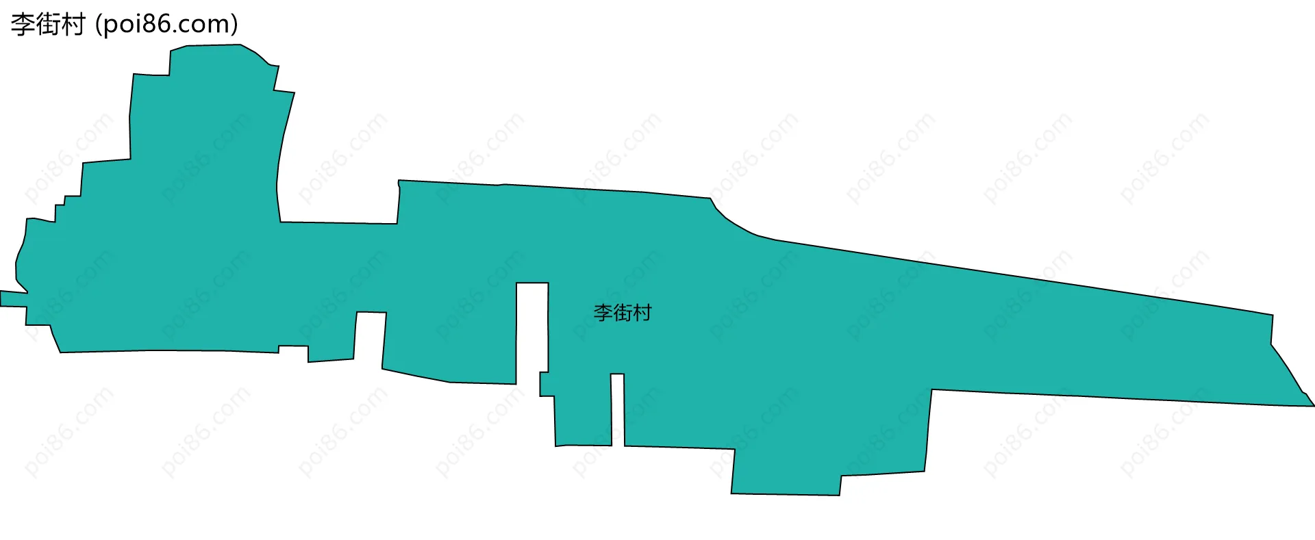 李街村边界地图