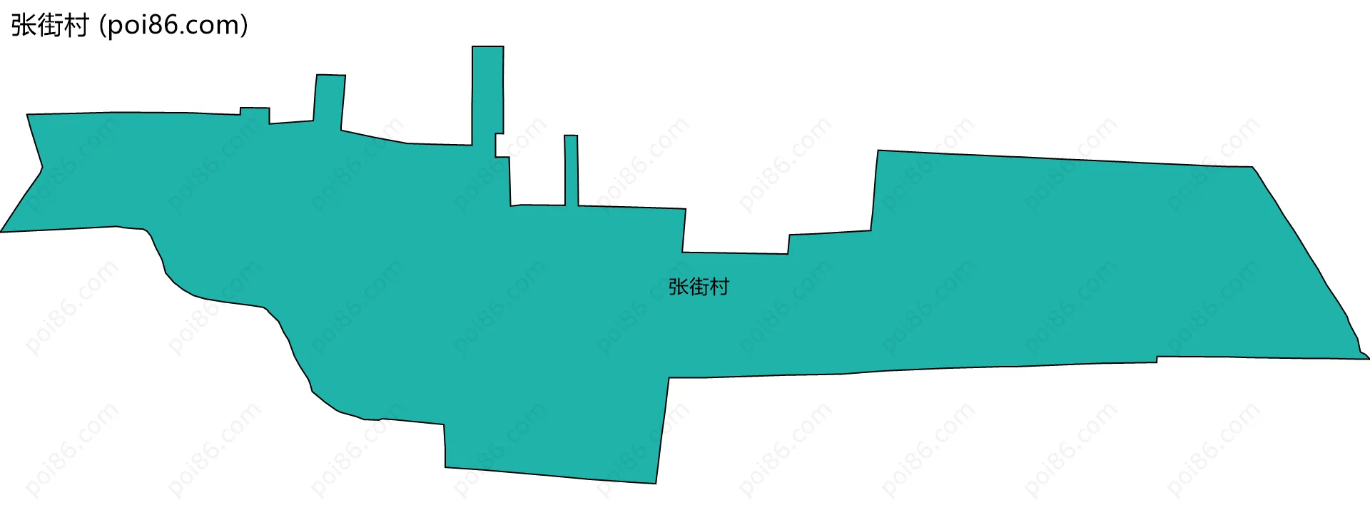 张街村边界地图