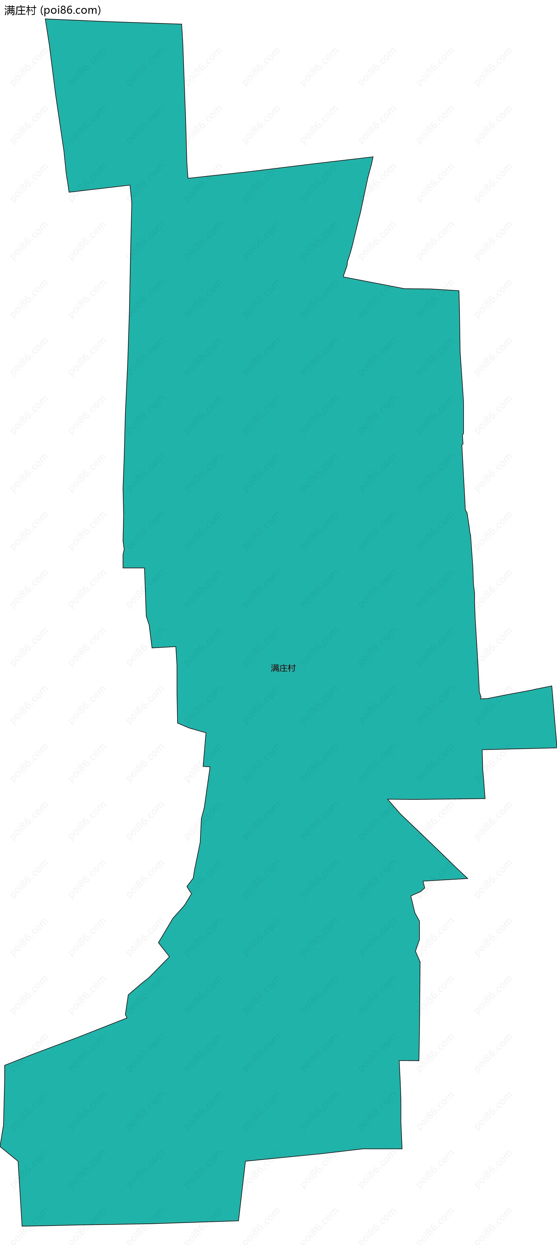 满庄村边界地图