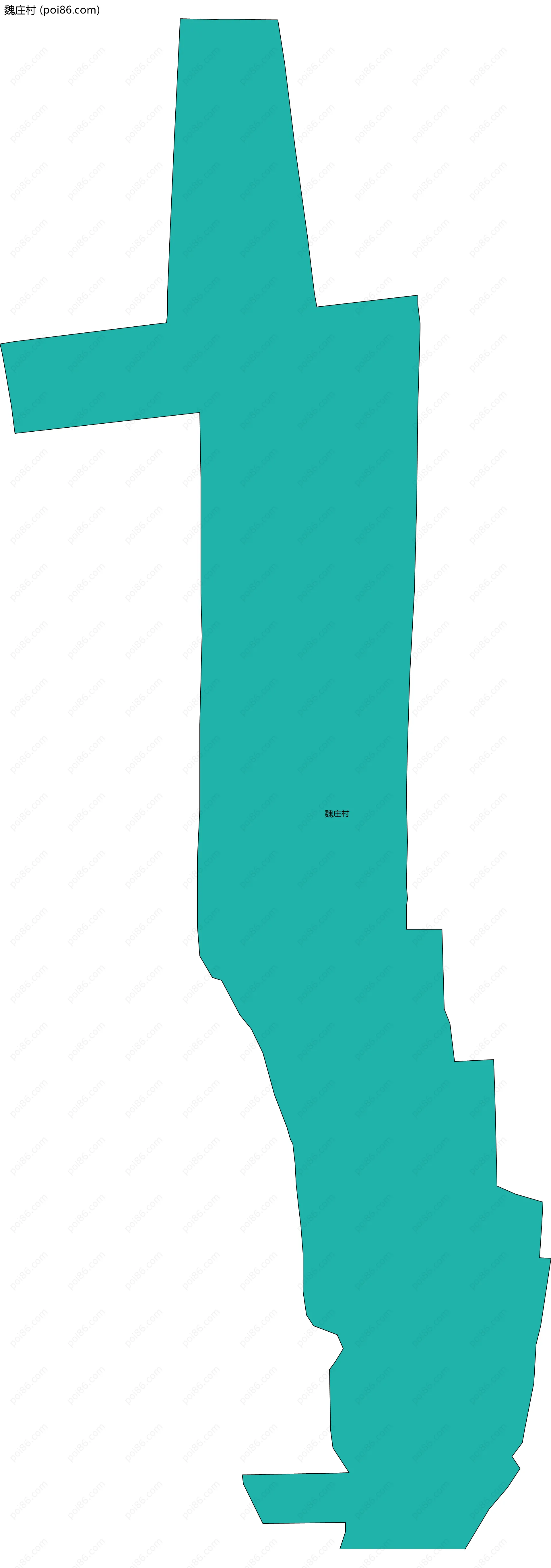 魏庄村边界地图