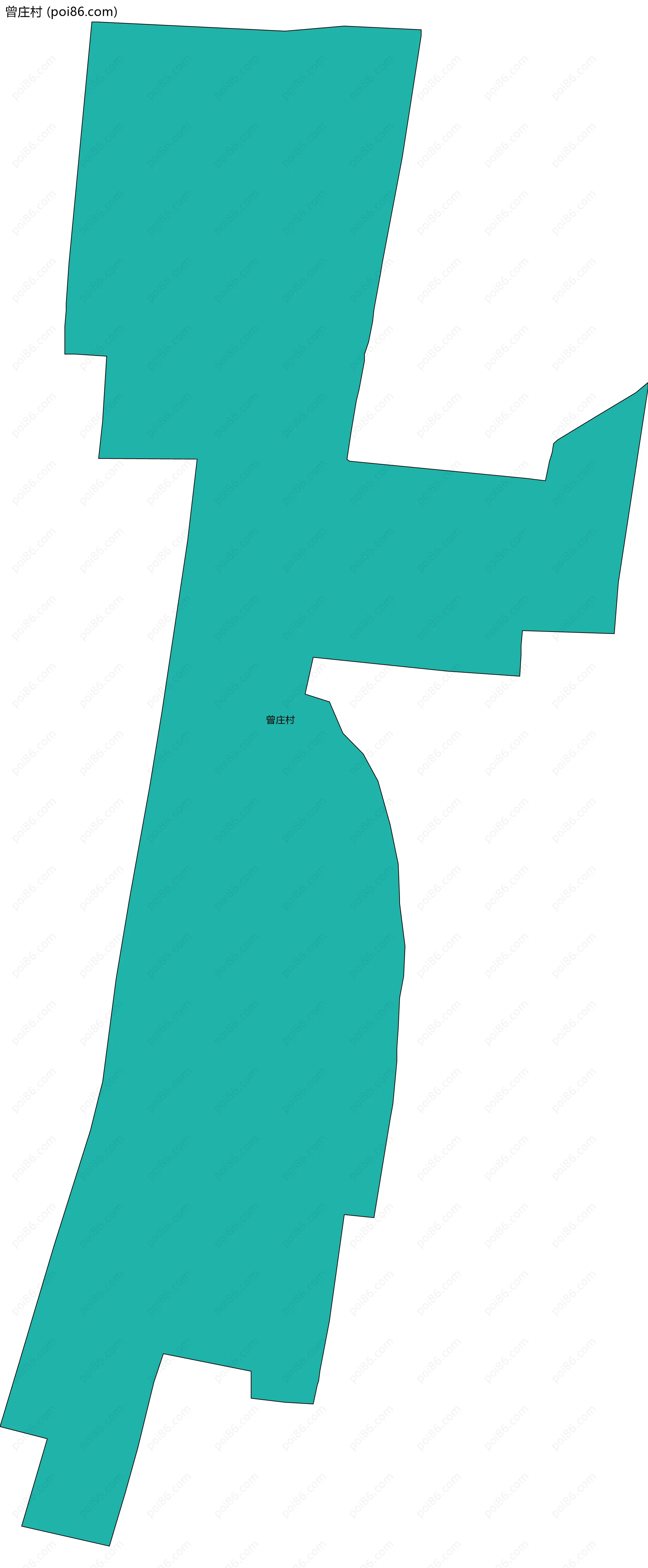 曾庄村边界地图