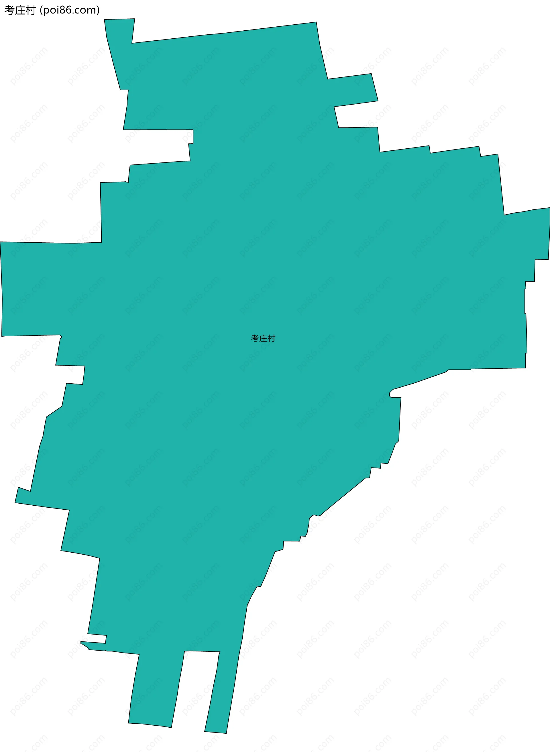 考庄村边界地图