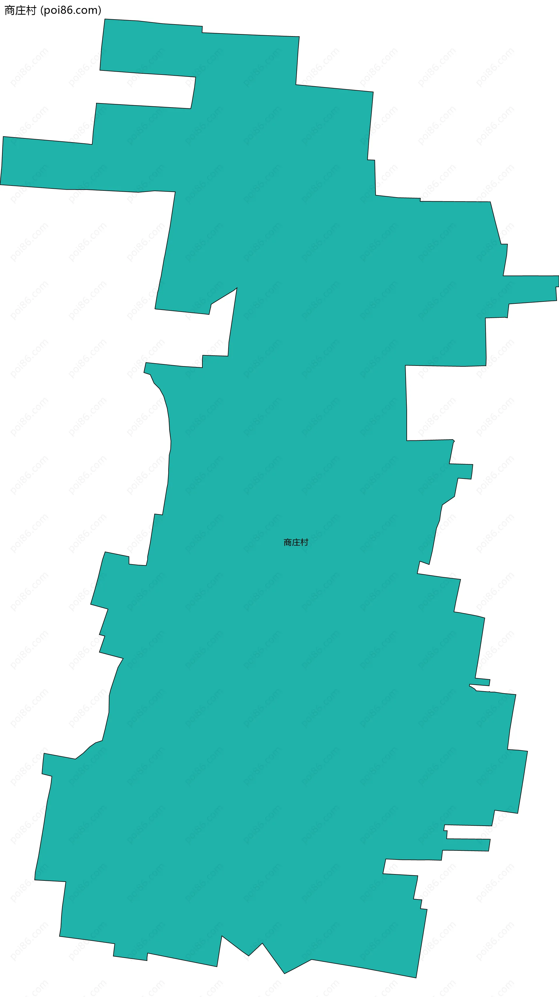 商庄村边界地图