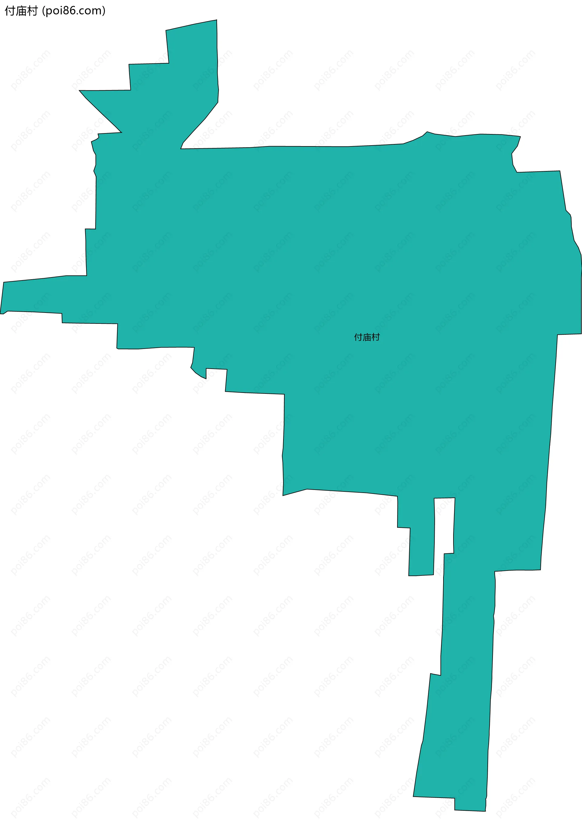付庙村边界地图
