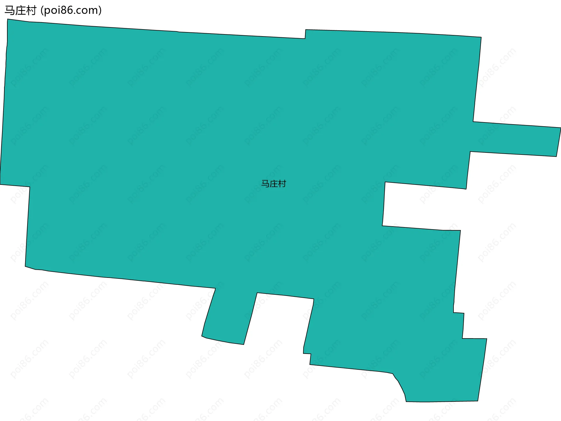 马庄村边界地图