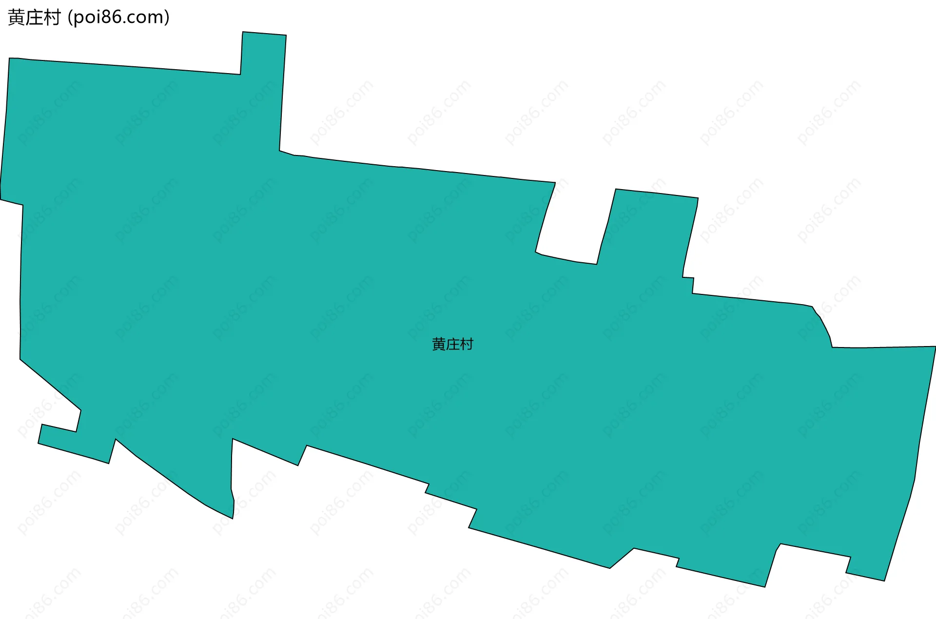 黄庄村边界地图