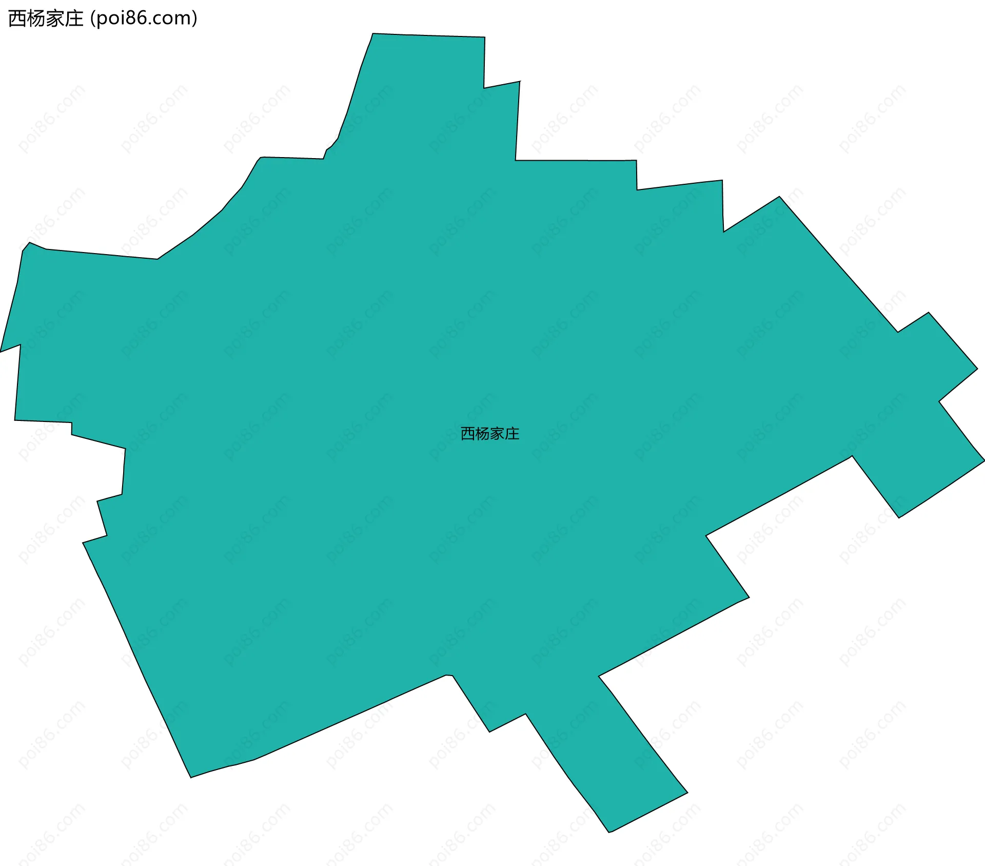 西杨家庄边界地图