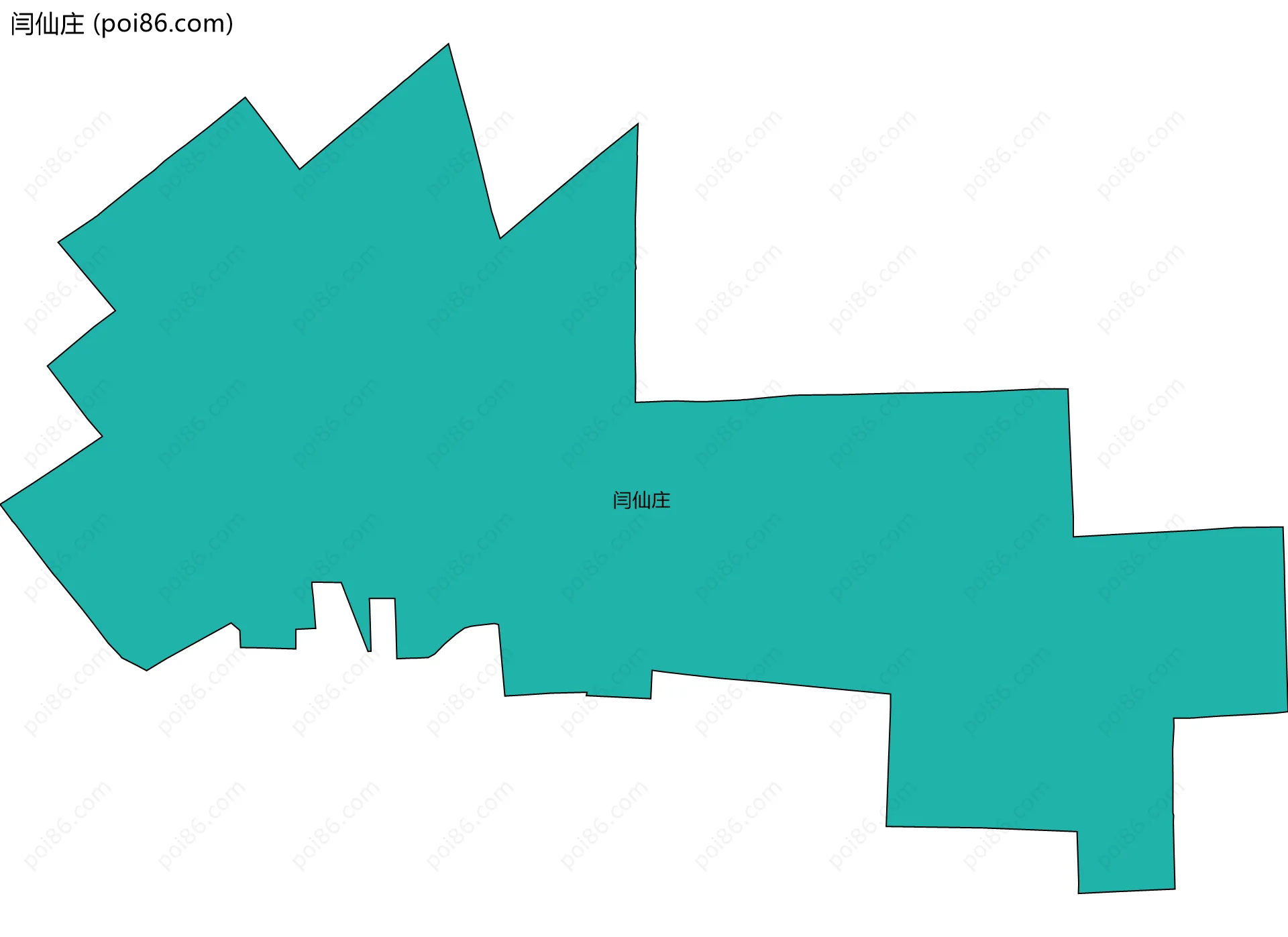 闫仙庄边界地图