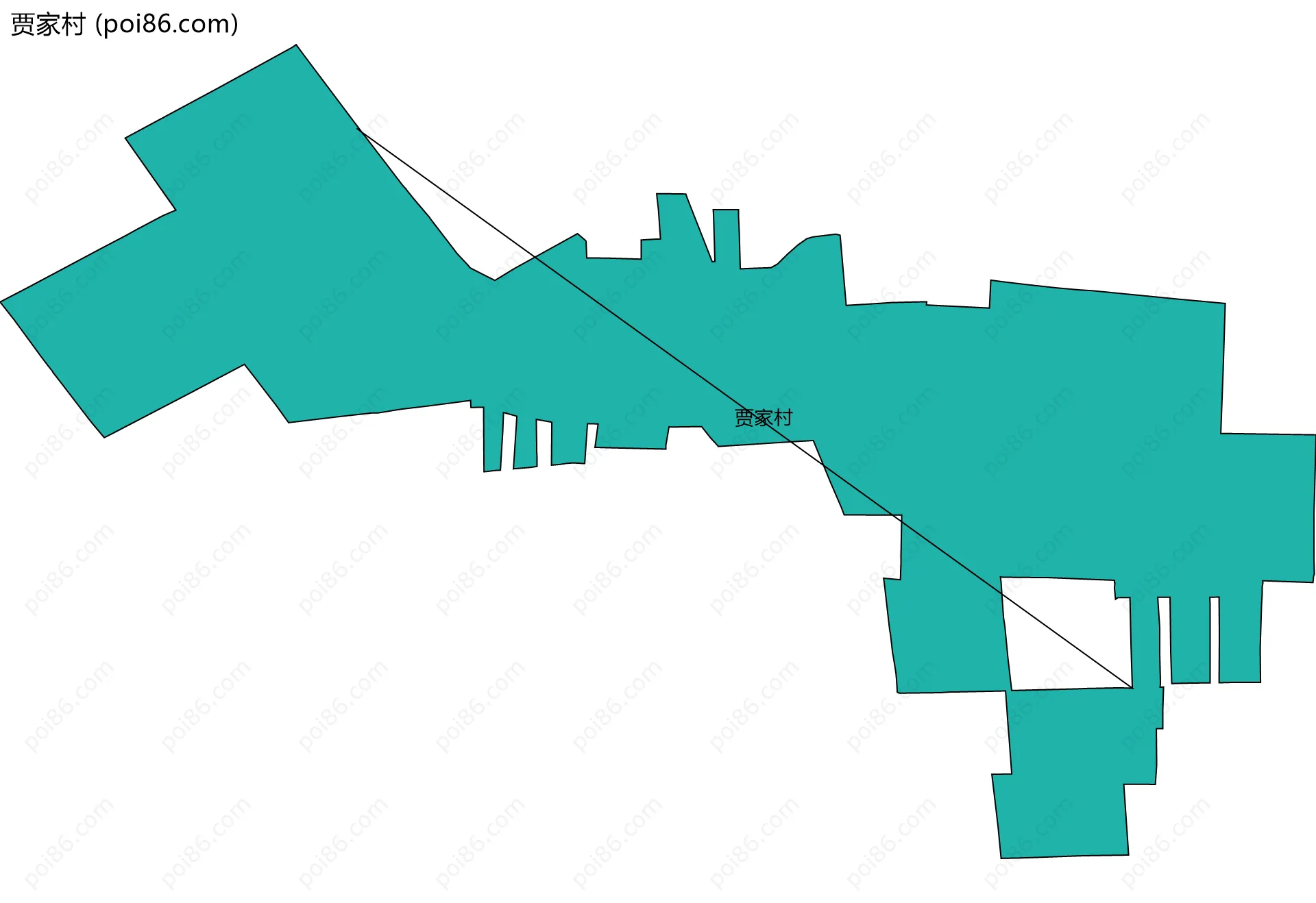 贾家村边界地图