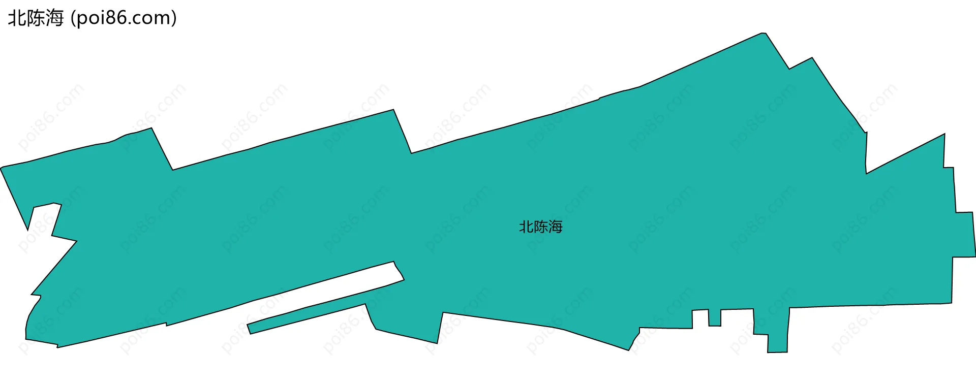 北陈海边界地图