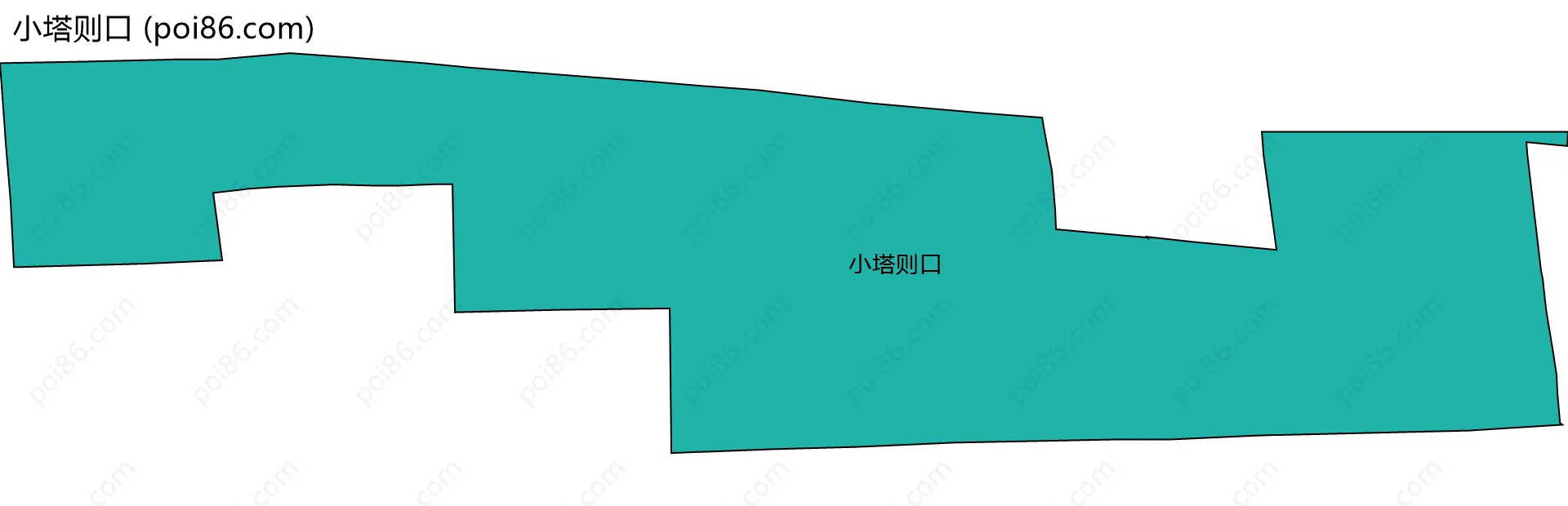 小塔则口边界地图