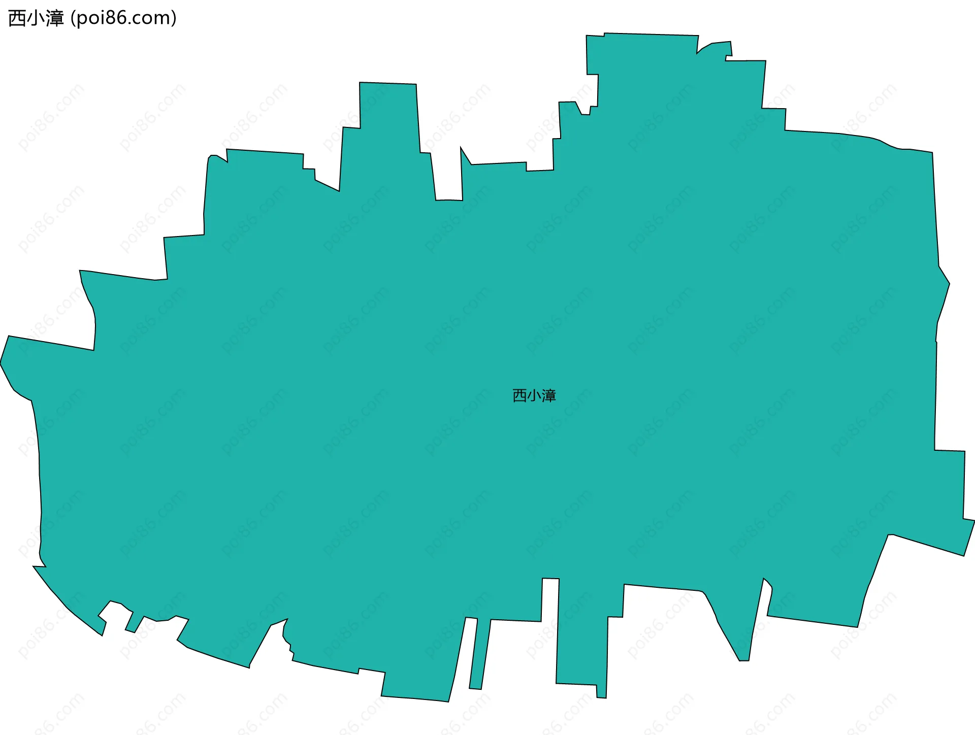 西小漳边界地图