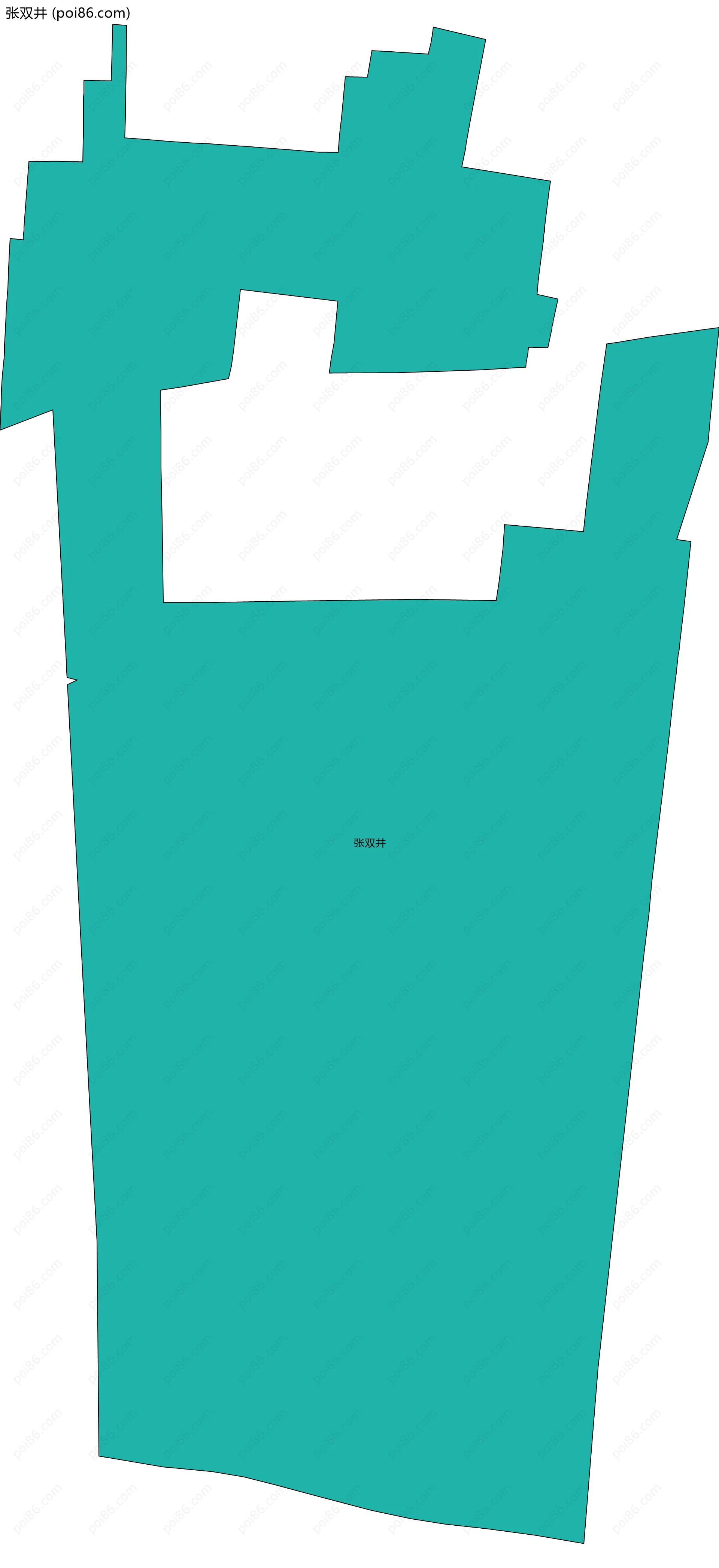 张双井边界地图