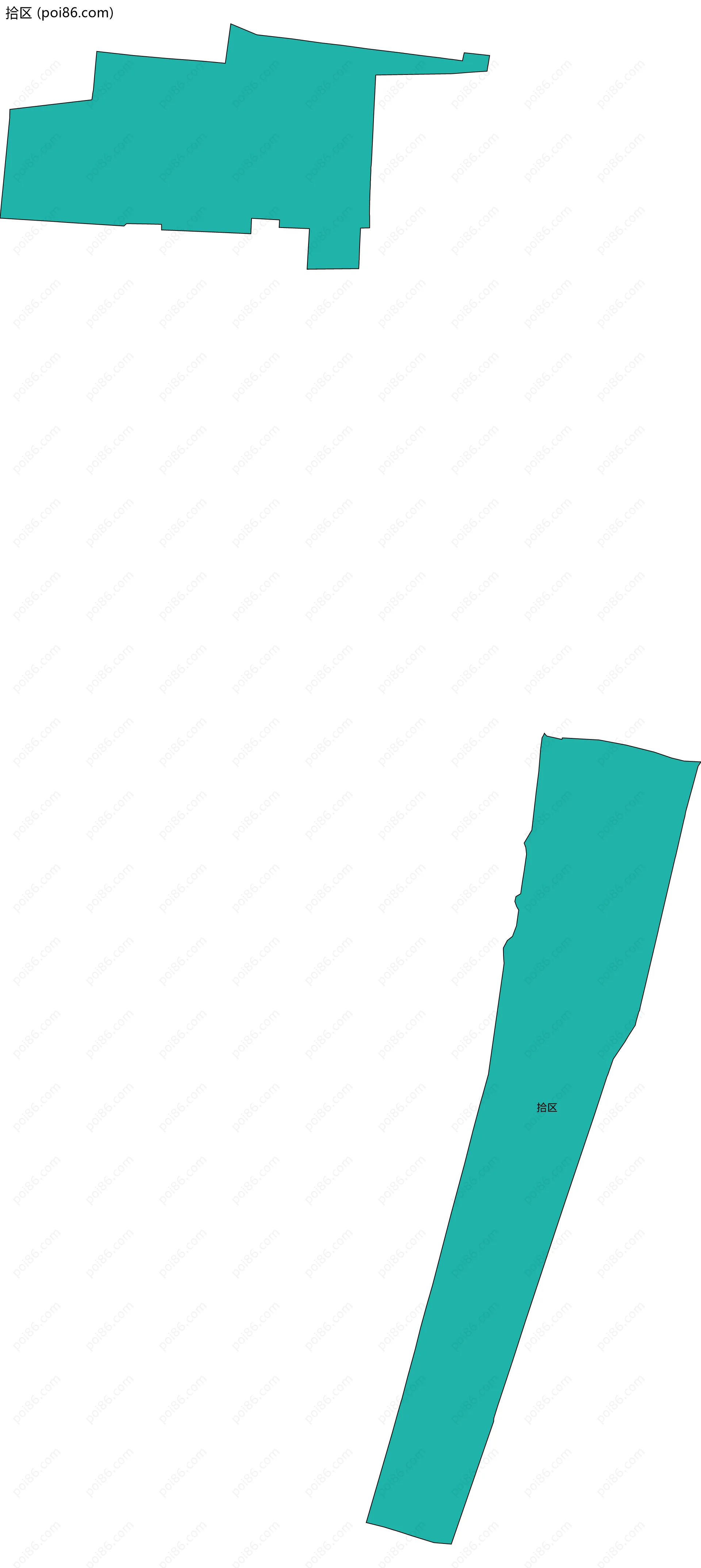 拾区边界地图